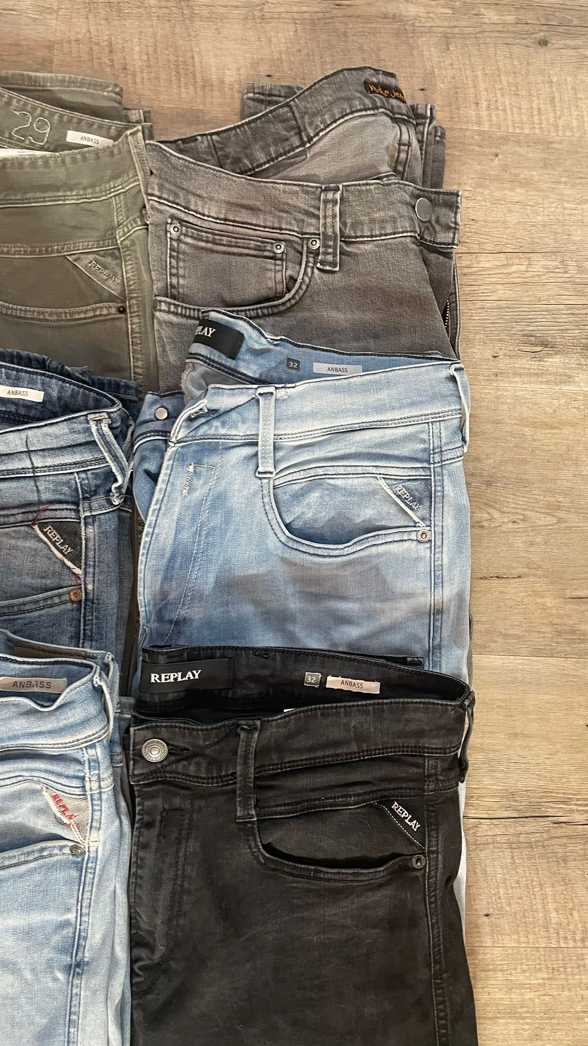 Replay Anbass & Nudie Jeans Bulk x 6