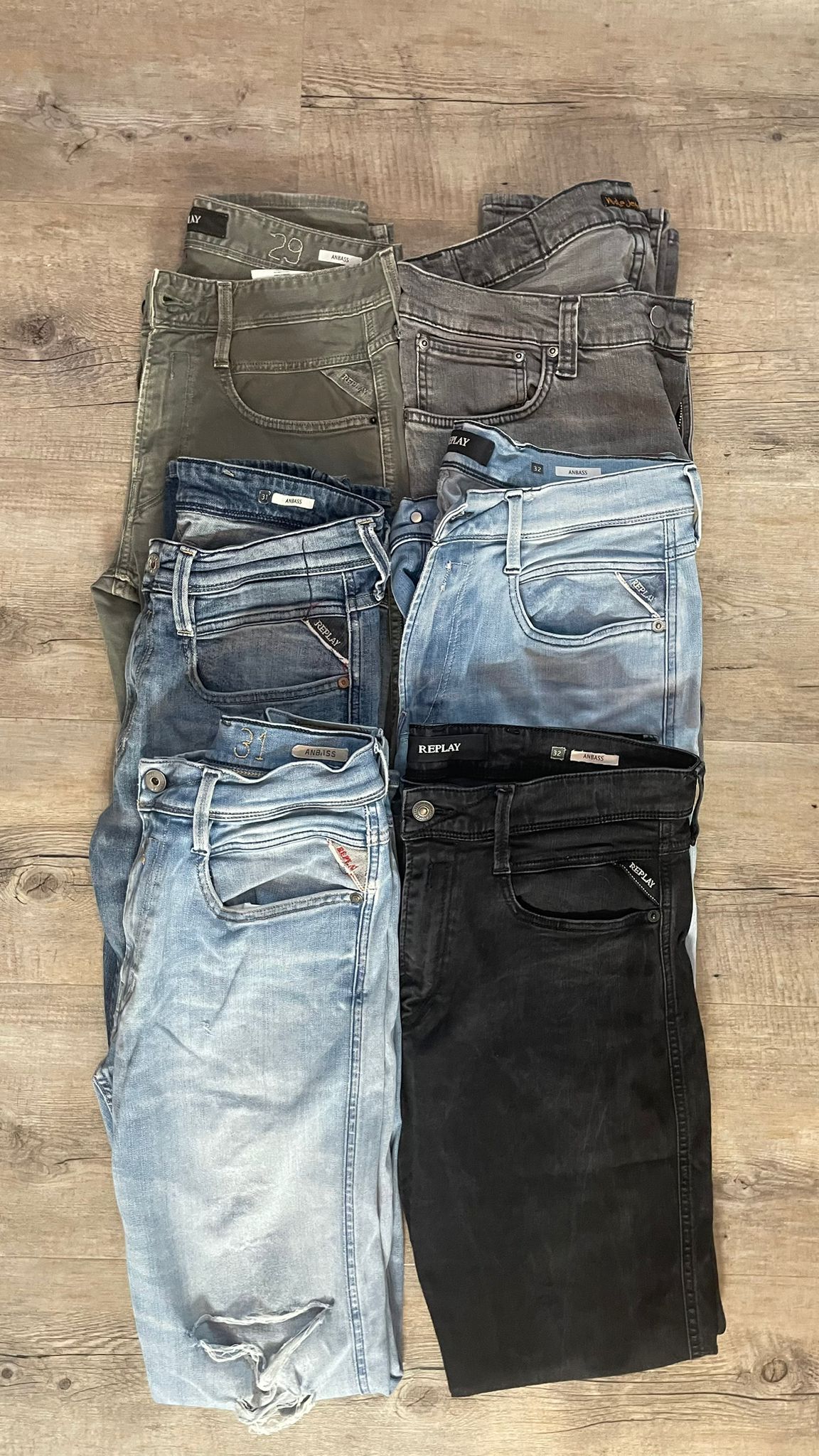 Replay Anbass & Nudie Jeans Bulk x 6