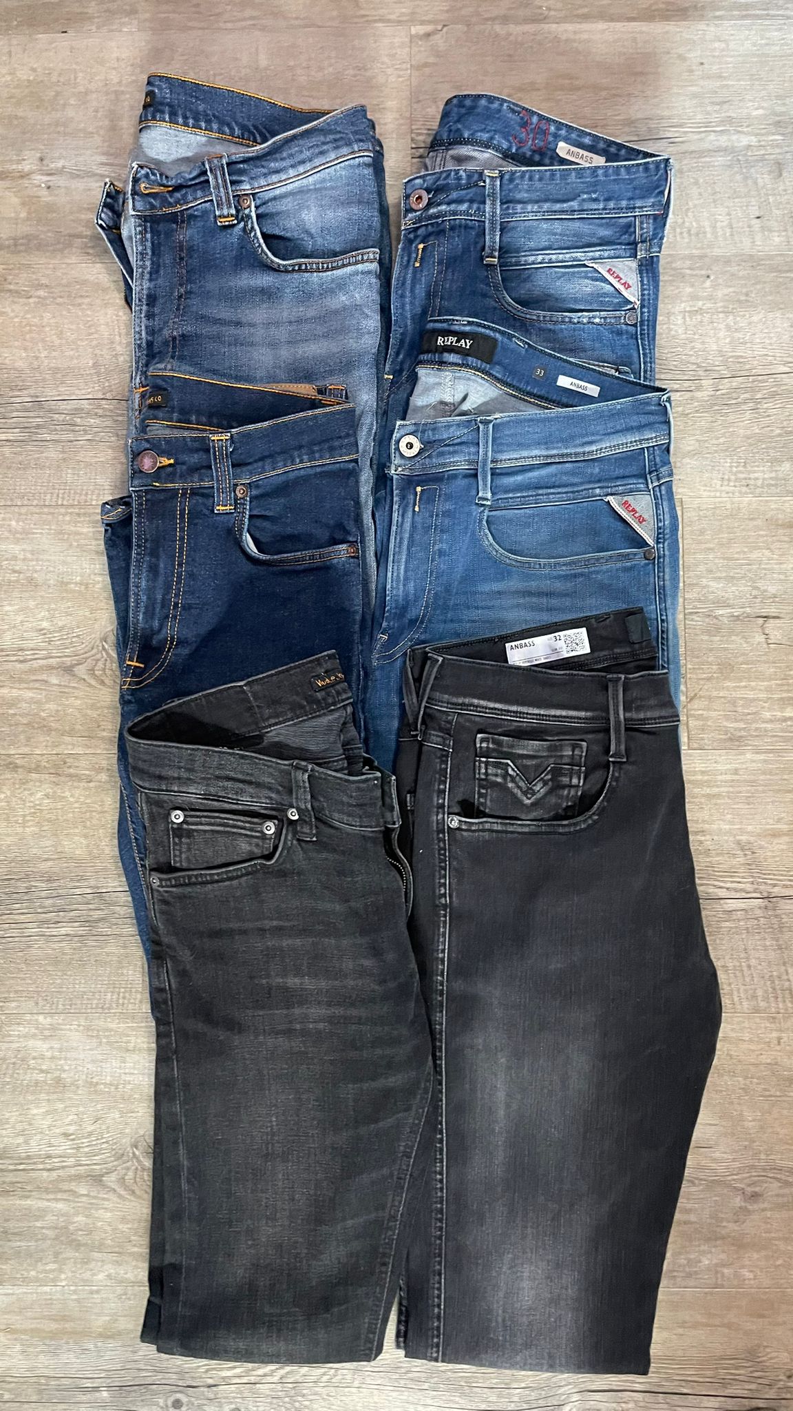 Replay Anbass & Nudie Jeans Bulk x6