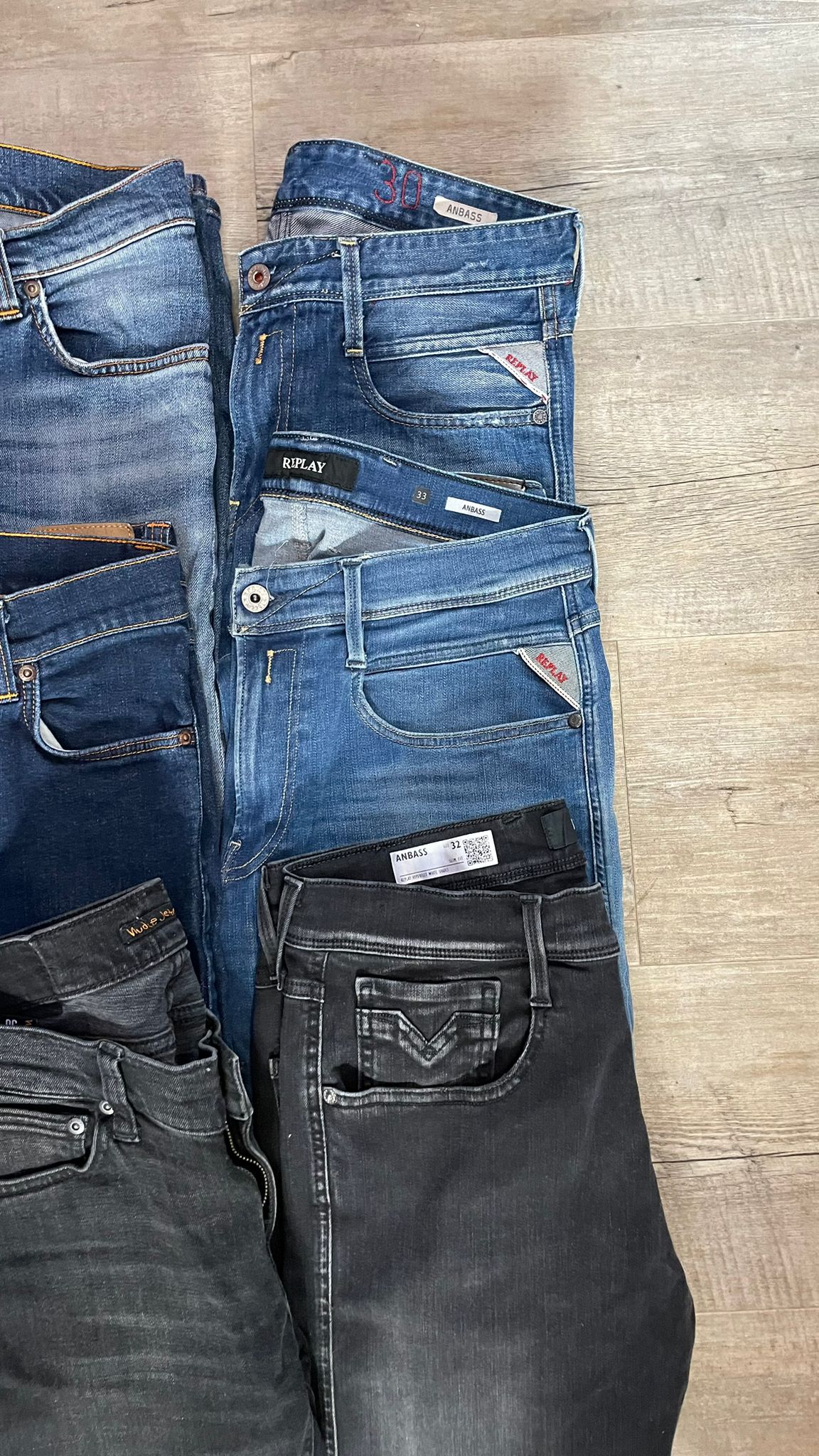 Replay Anbass & Nudie Jeans Bulk x6