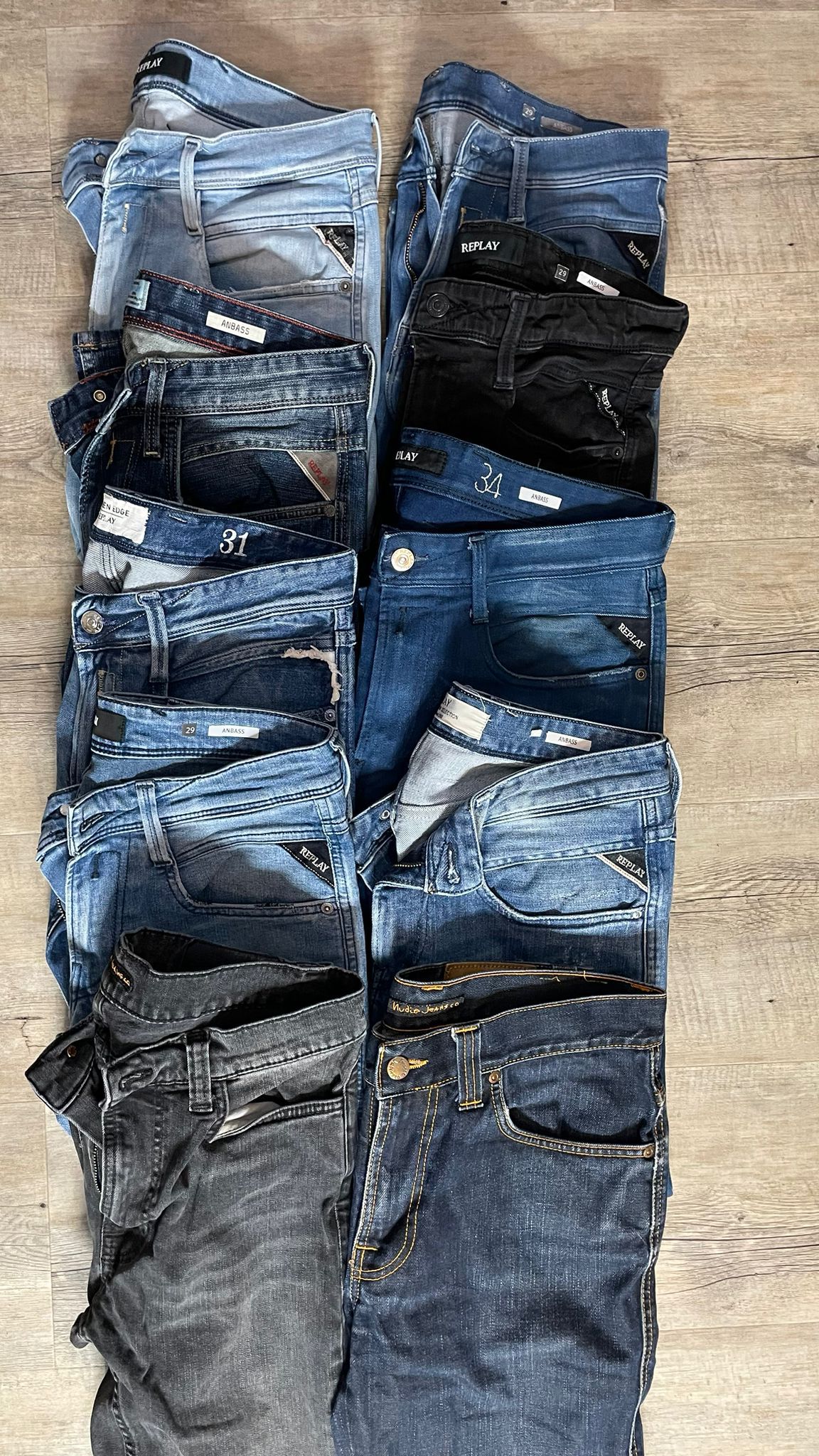 Replay Anbass & Nudie Jeans Bulk x10