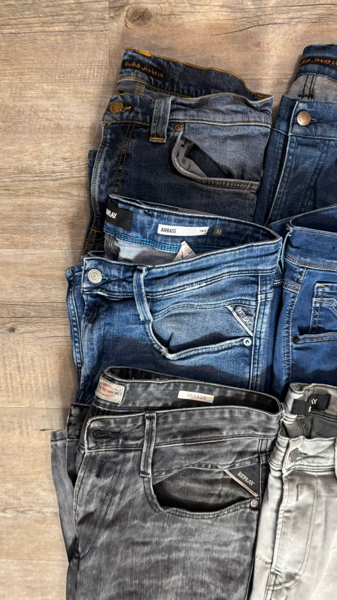 Replay Anbass & Nudie Jeans Bulk x6