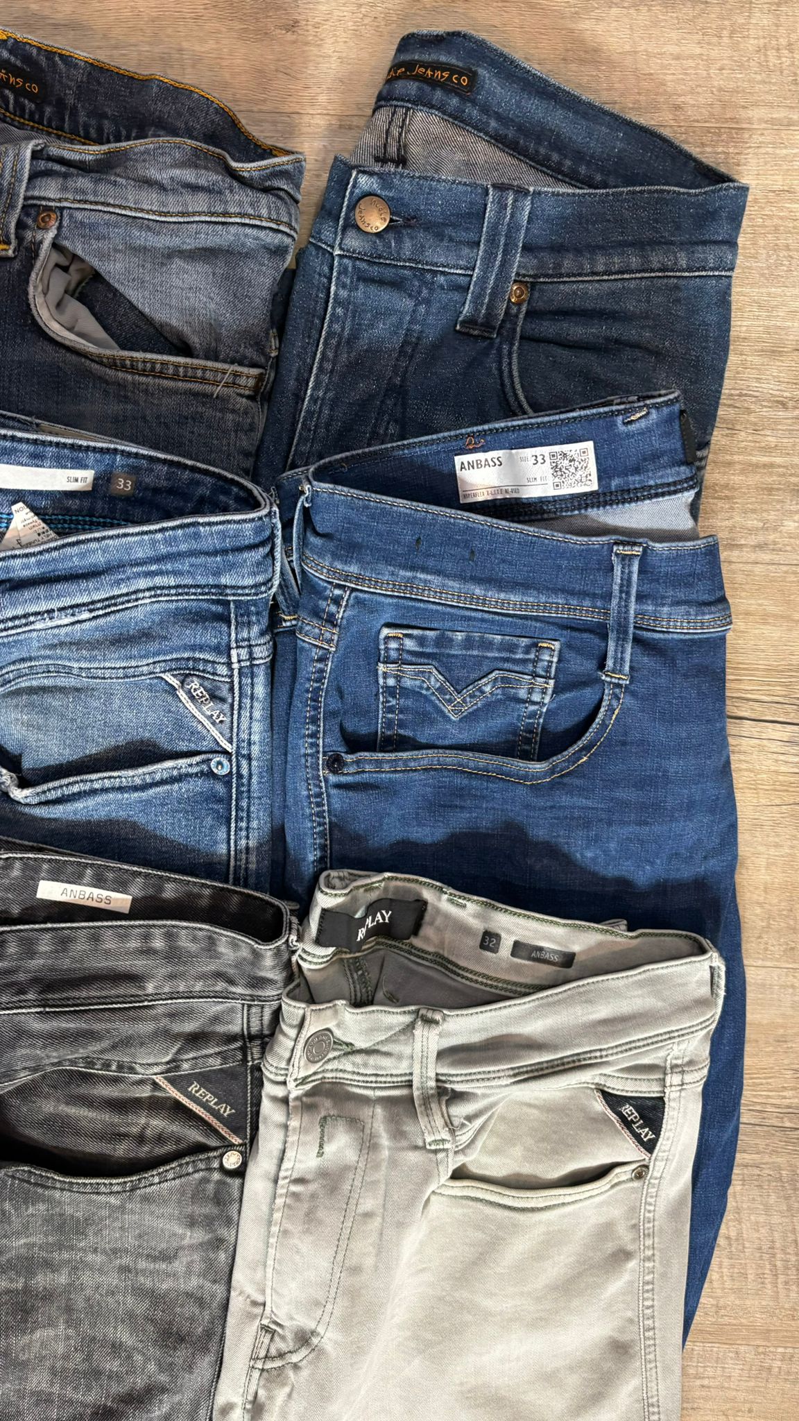 Replay Anbass & Nudie Jeans Bulk x6