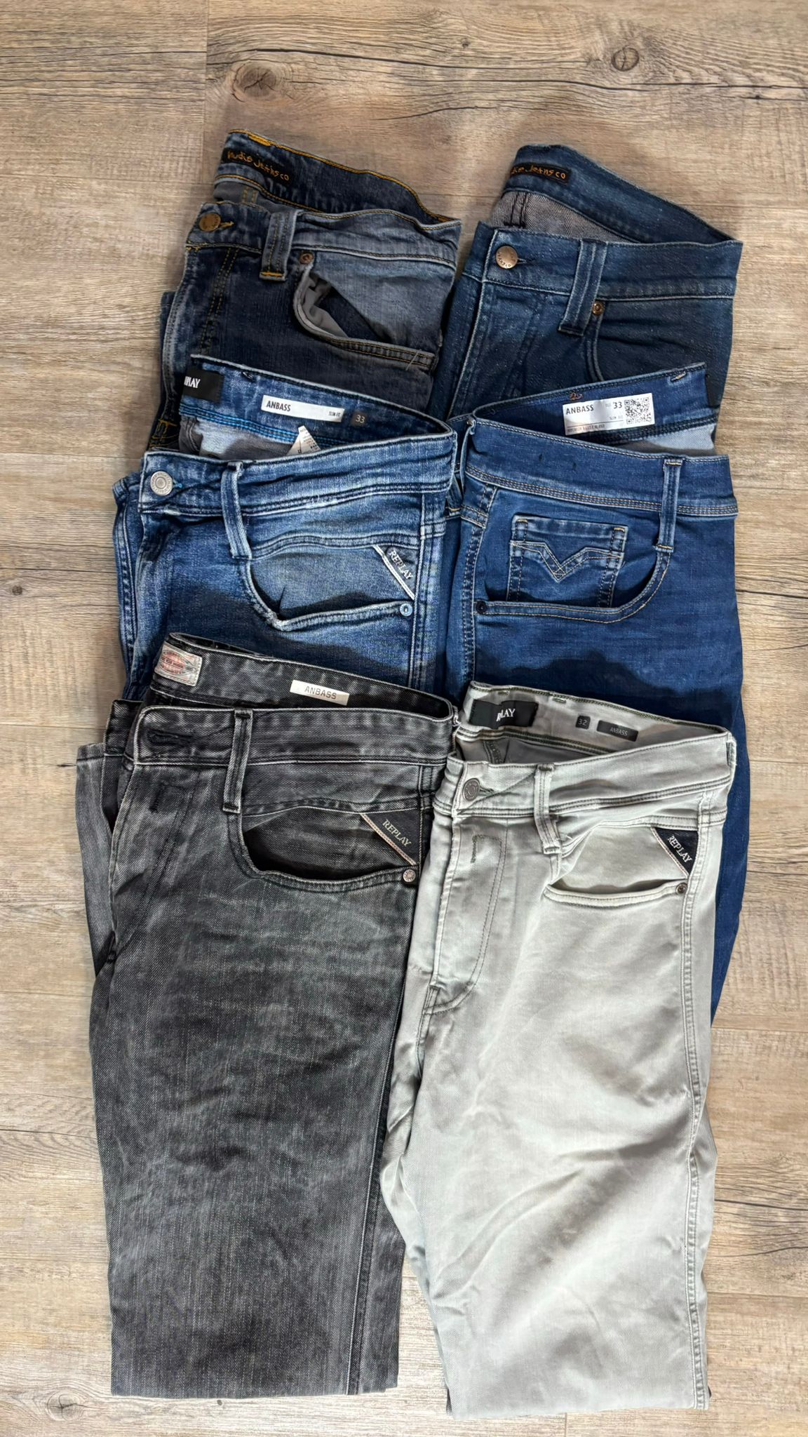 Replay Anbass & Nudie Jeans Bulk x6