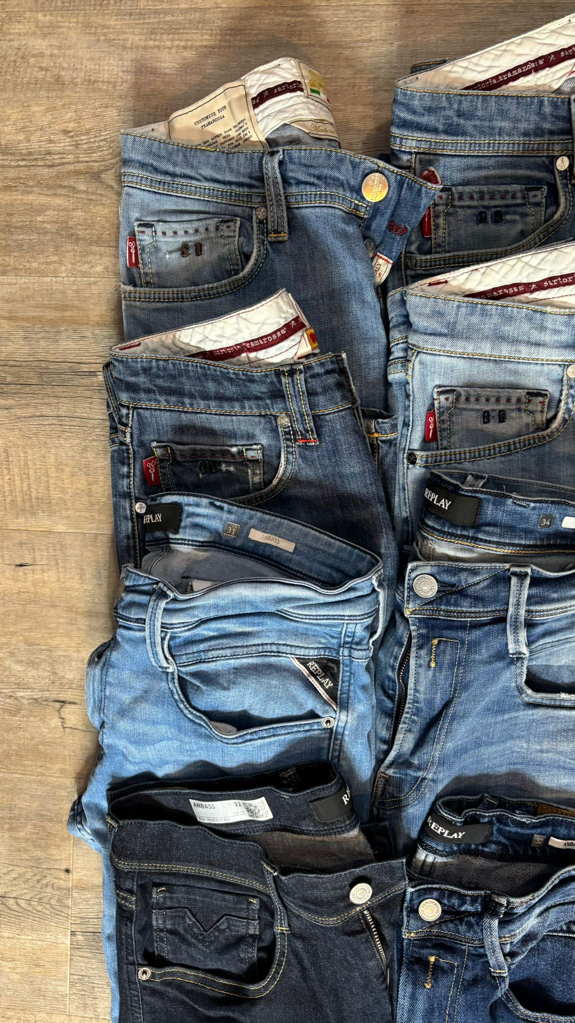 Replay Anbass & Tramarossa Jeans Bulk x8