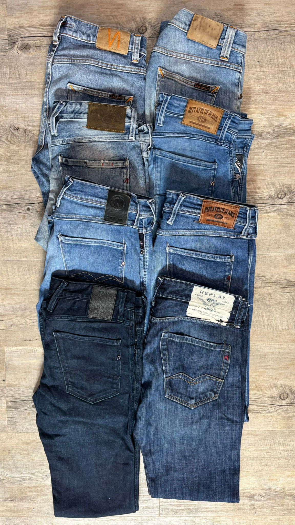 Replay Anbass & Nudie Jeans Bulk X8