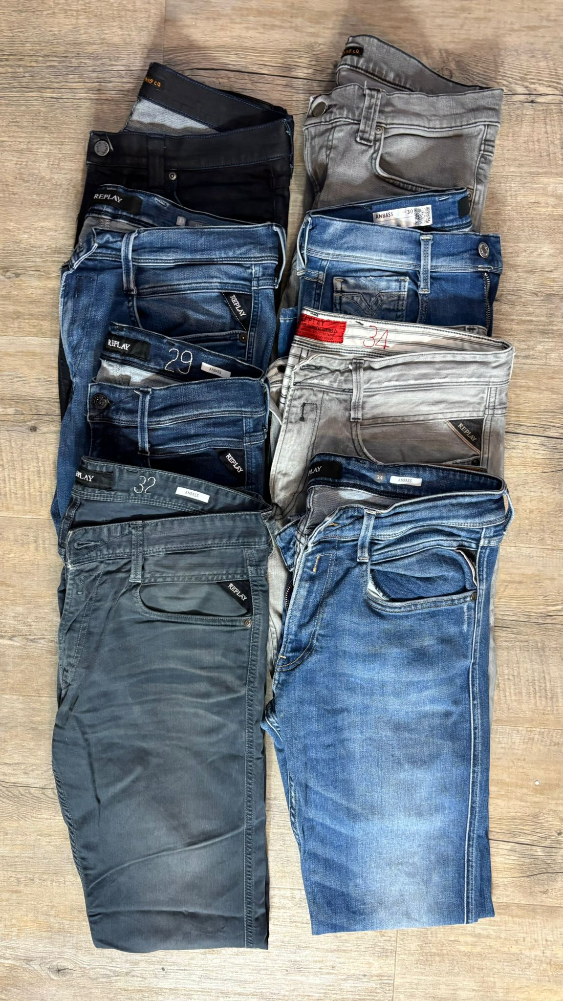Replay Anbass & Nudie Jeans Bulk x8
