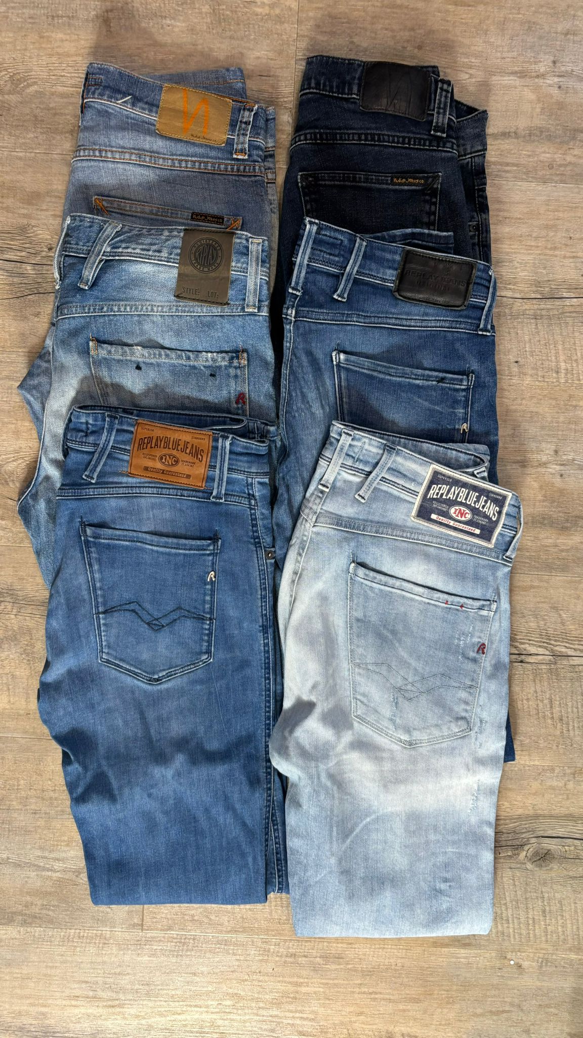 Replay Anbass & Nudie Jeans Bulk x6