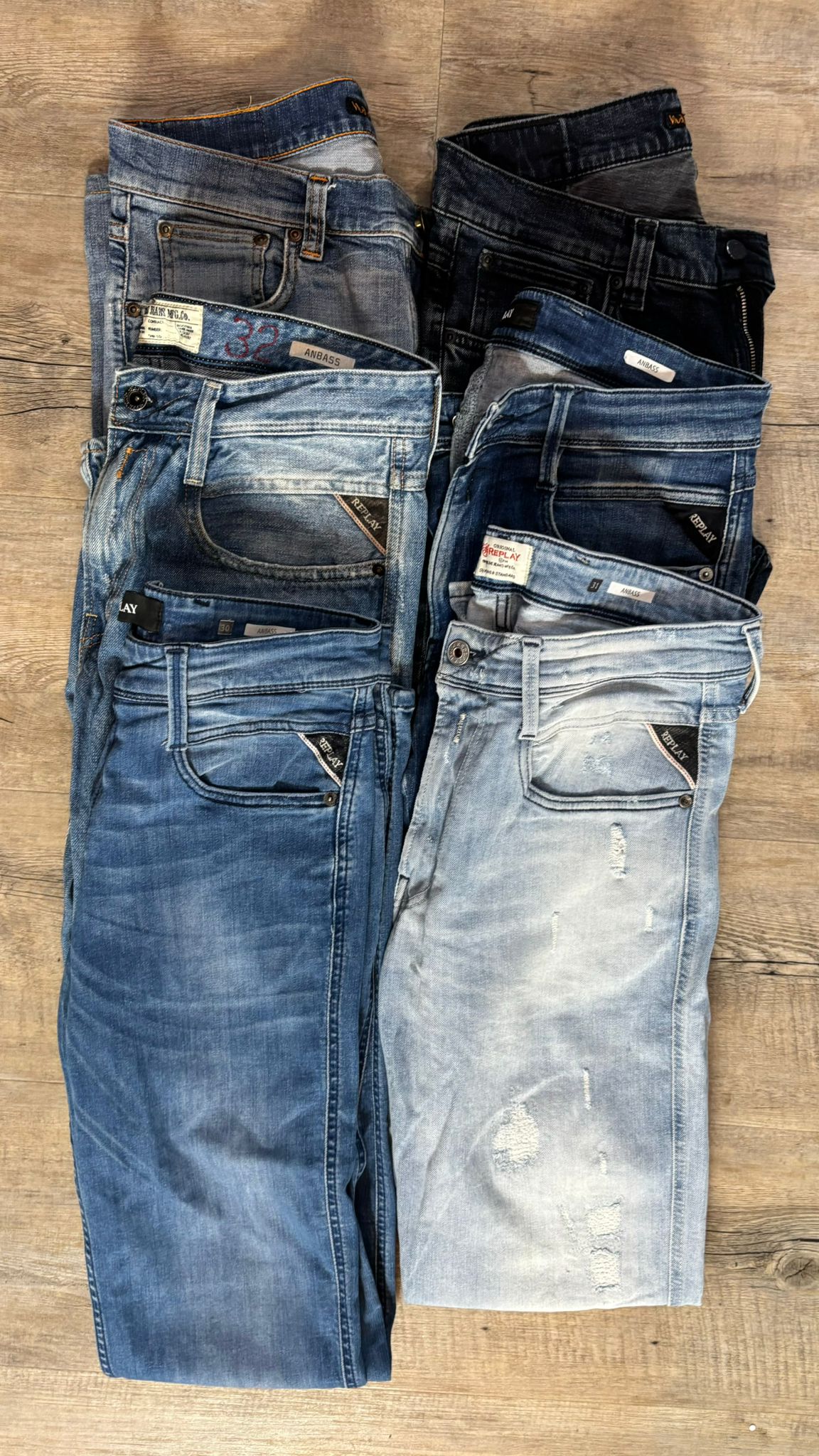 Replay Anbass & Nudie Jeans Bulk x6