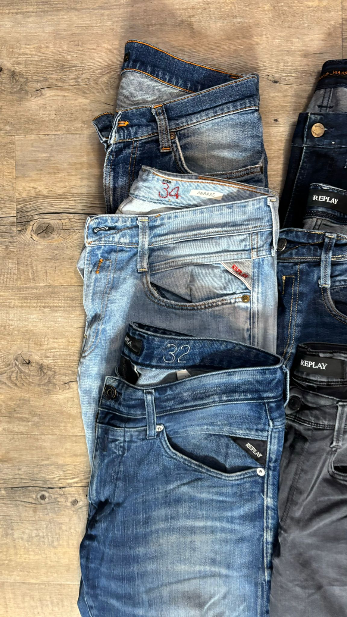 Replay Anbass & Nudie Jeans Bulk x6