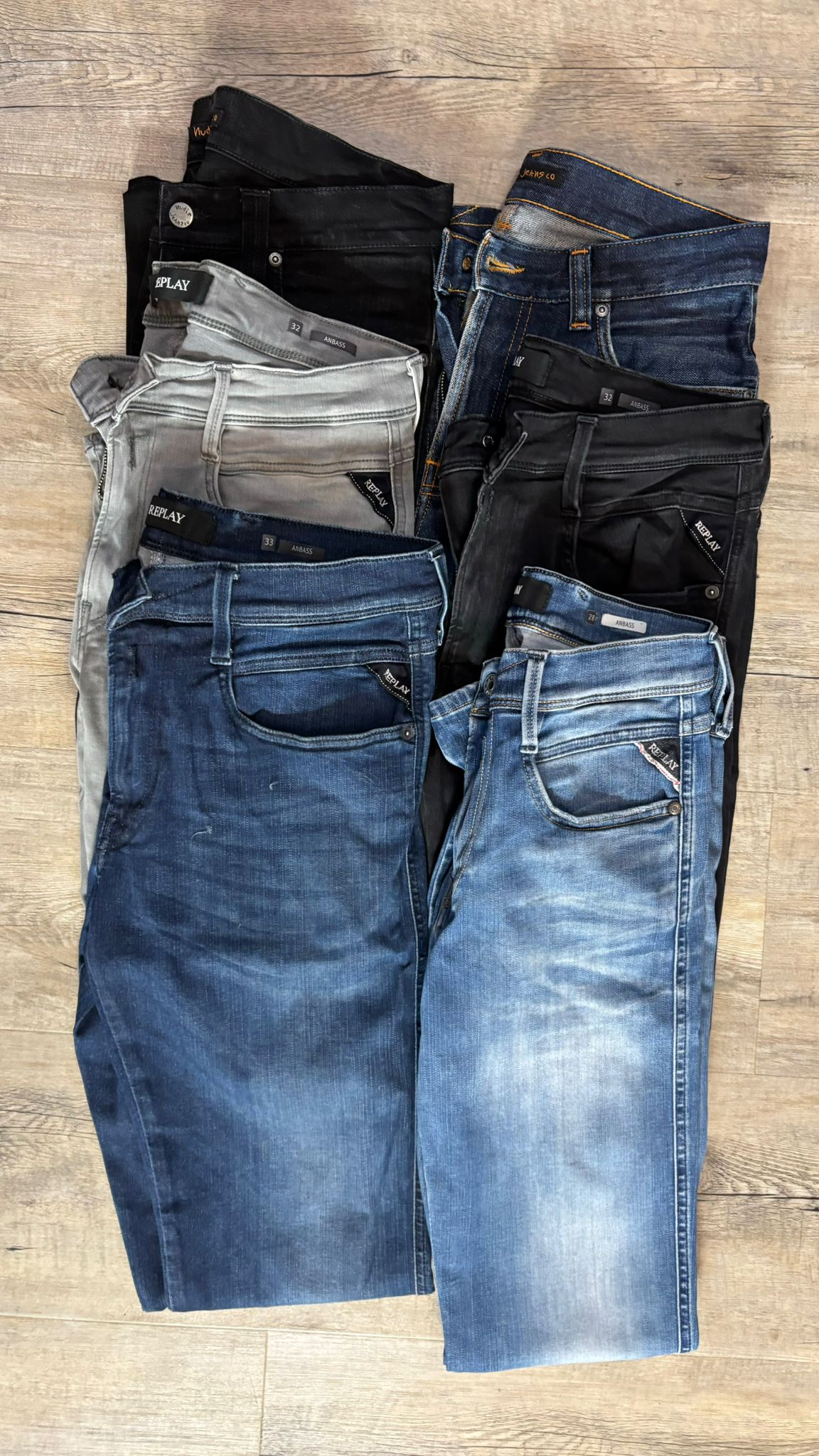 Replay Anbass & Nudie Jeans Bulk x6