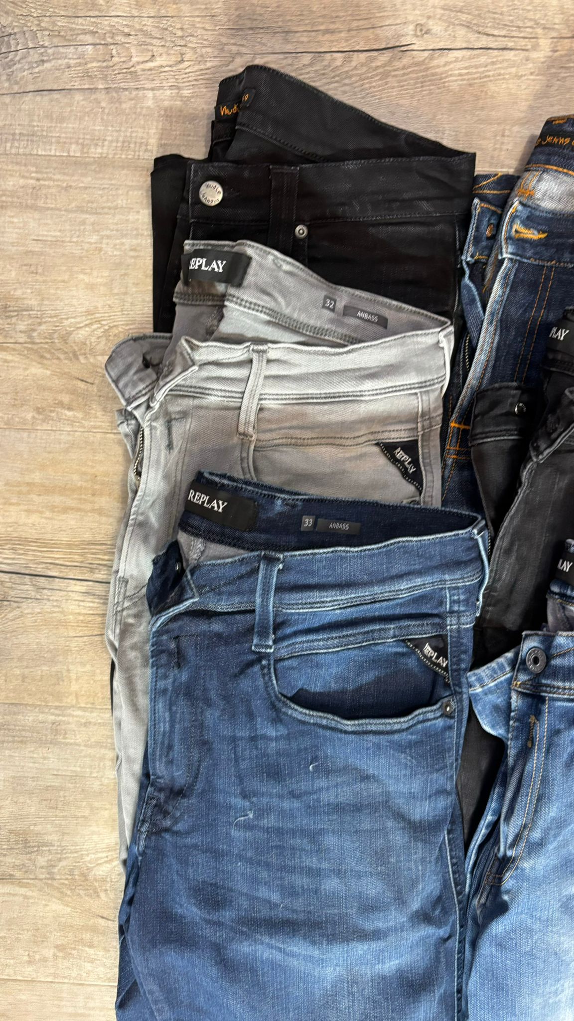 Replay Anbass & Nudie Jeans Bulk x6