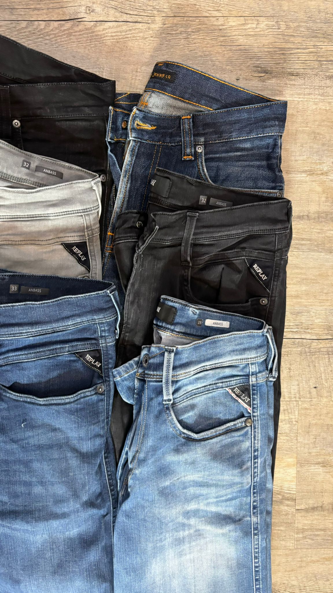 Replay Anbass & Nudie Jeans Bulk x6