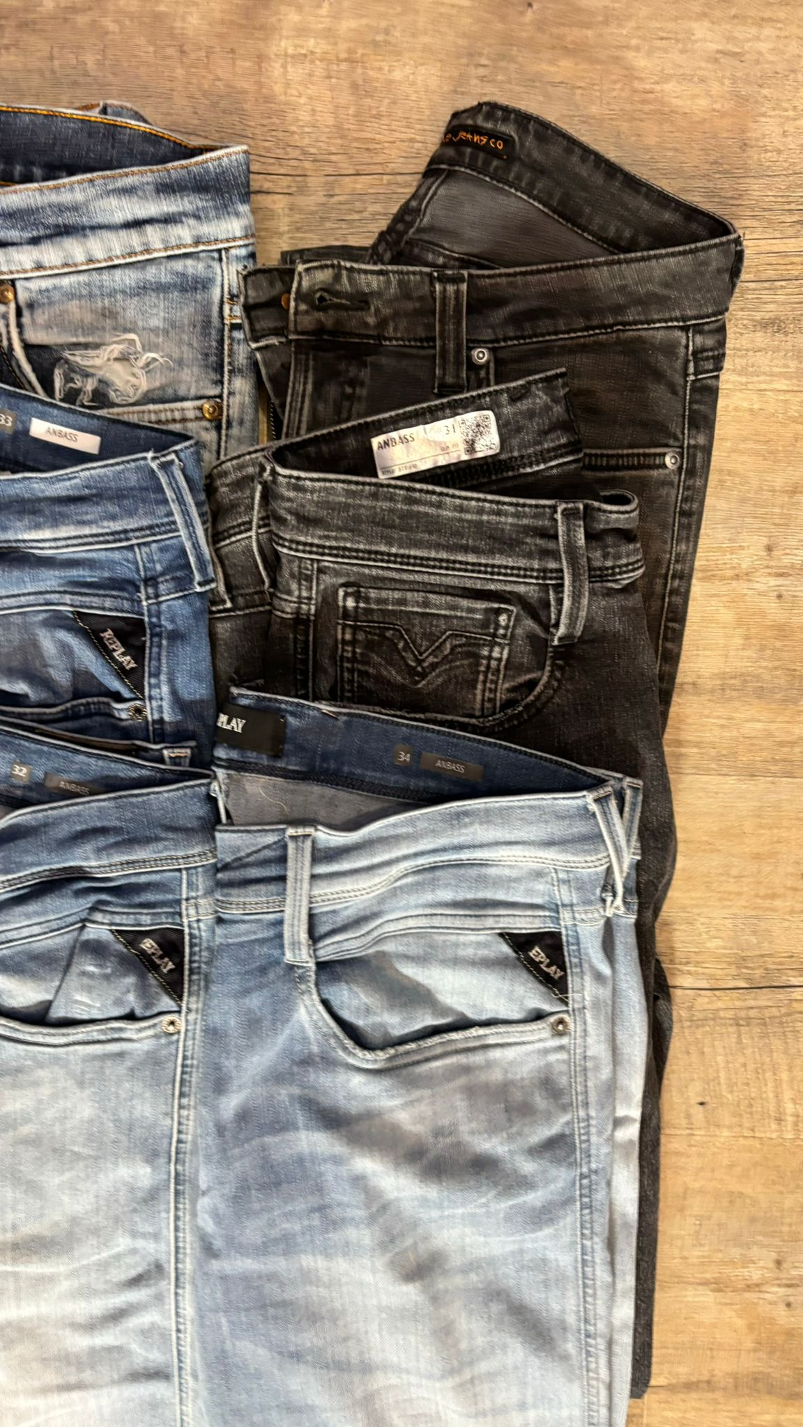 Replay Anbass & Nudie Jeans Bulk x6