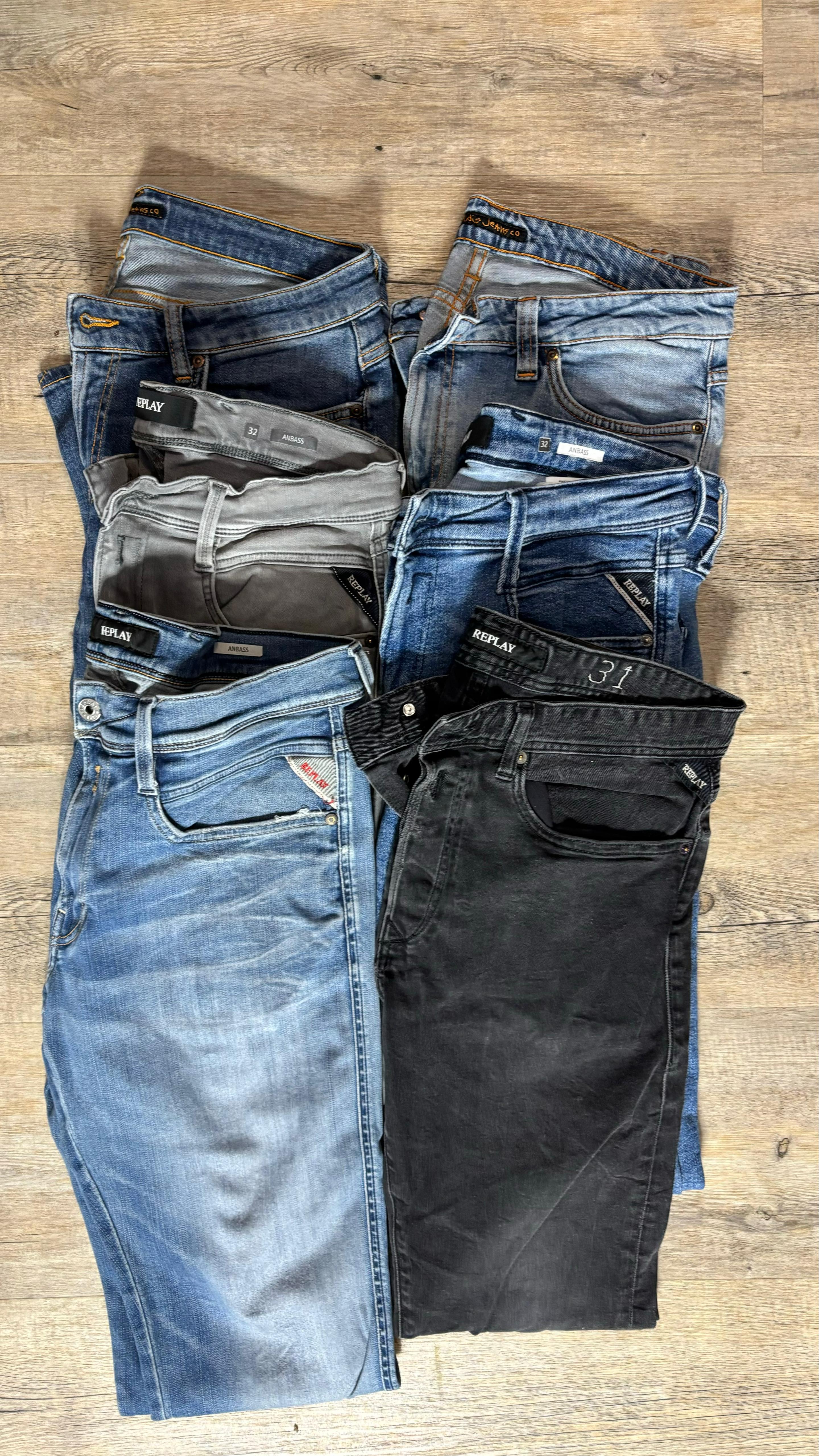 Replay Anbass & Nudie Jeans Bulk x6