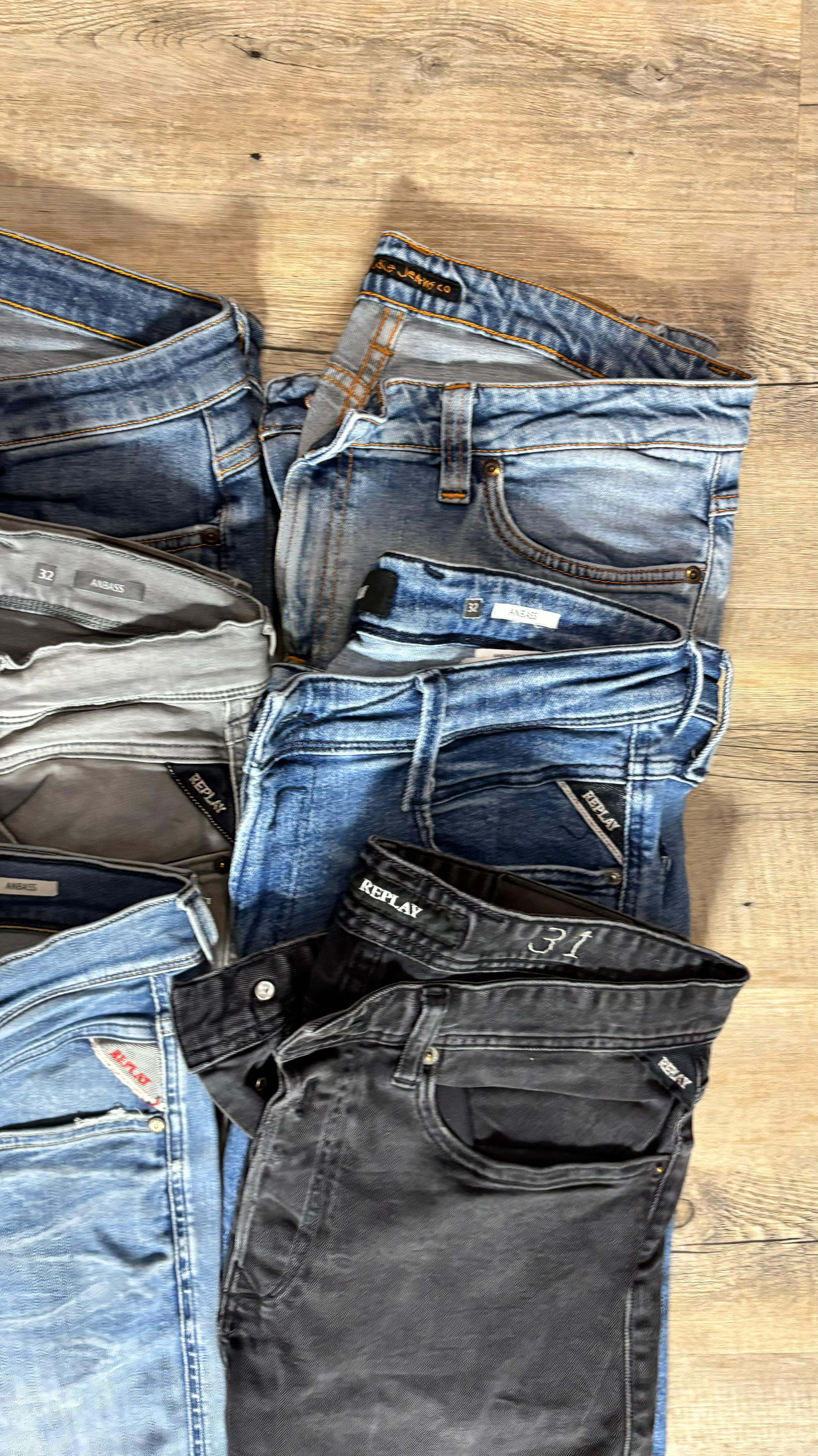 Replay Anbass & Nudie Jeans Bulk x6