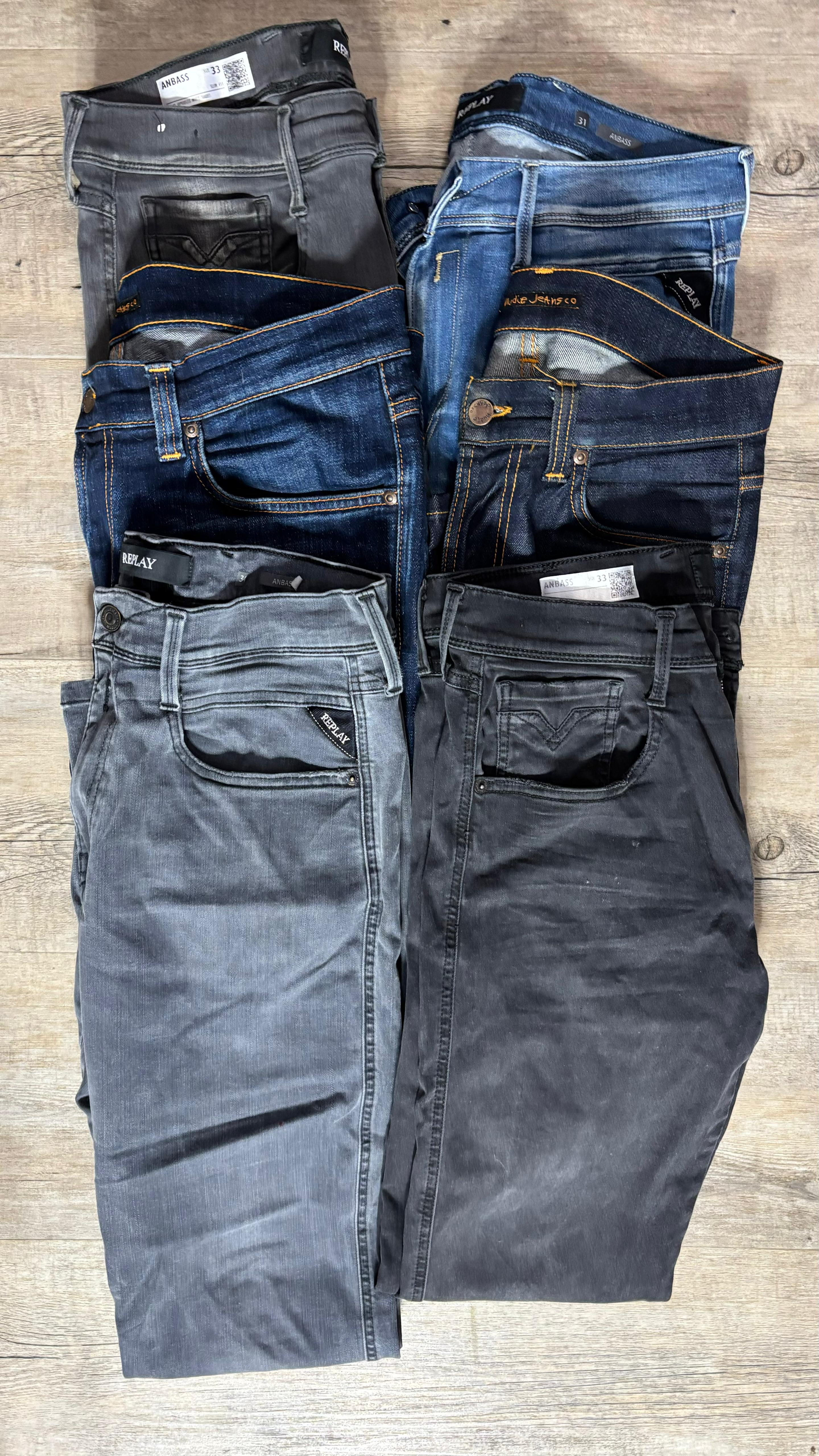 Replay Anbass & Nudie Jeans Bulk x6