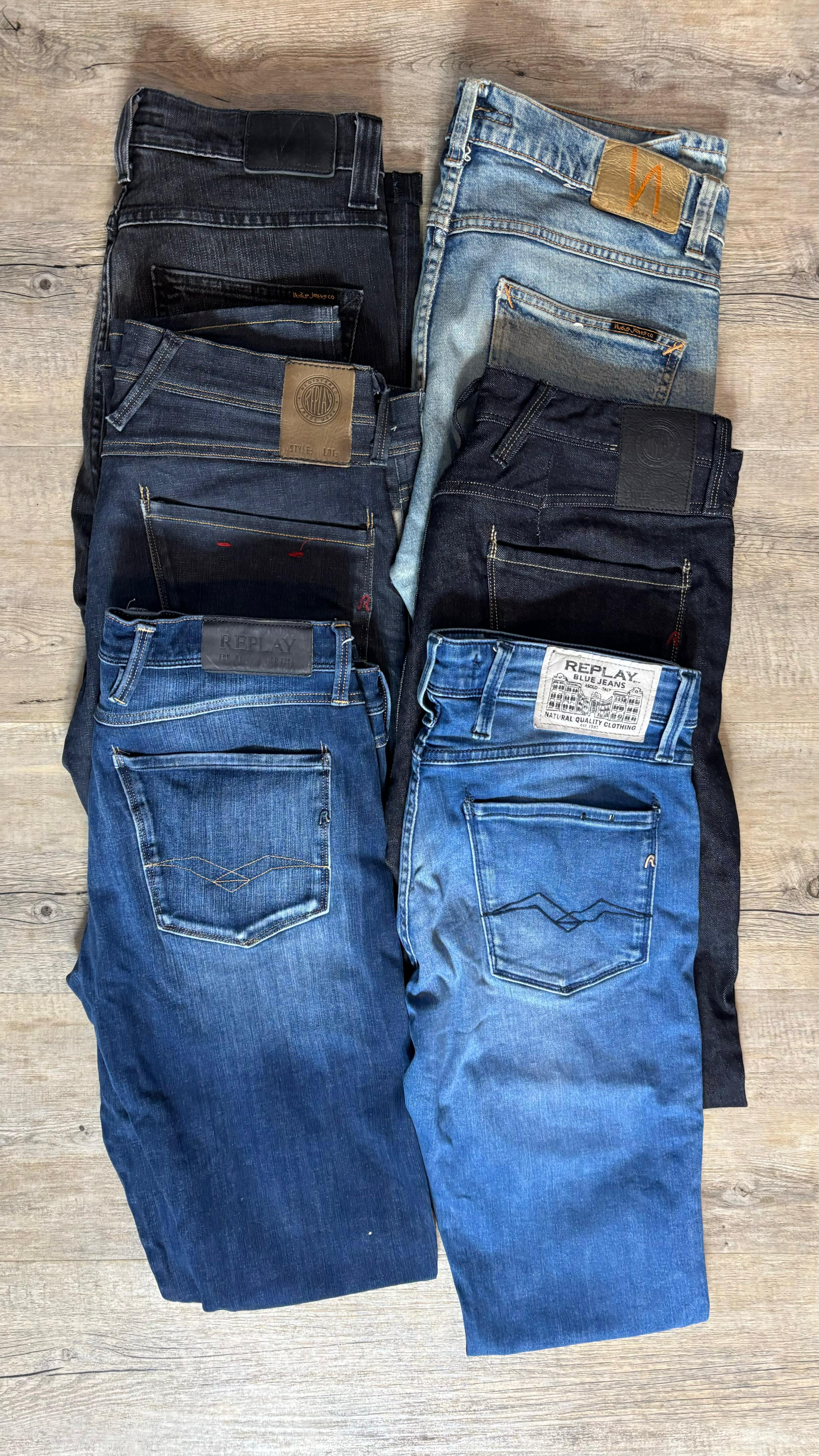 Replay Anbass & Nudie Jeans Bulk x6