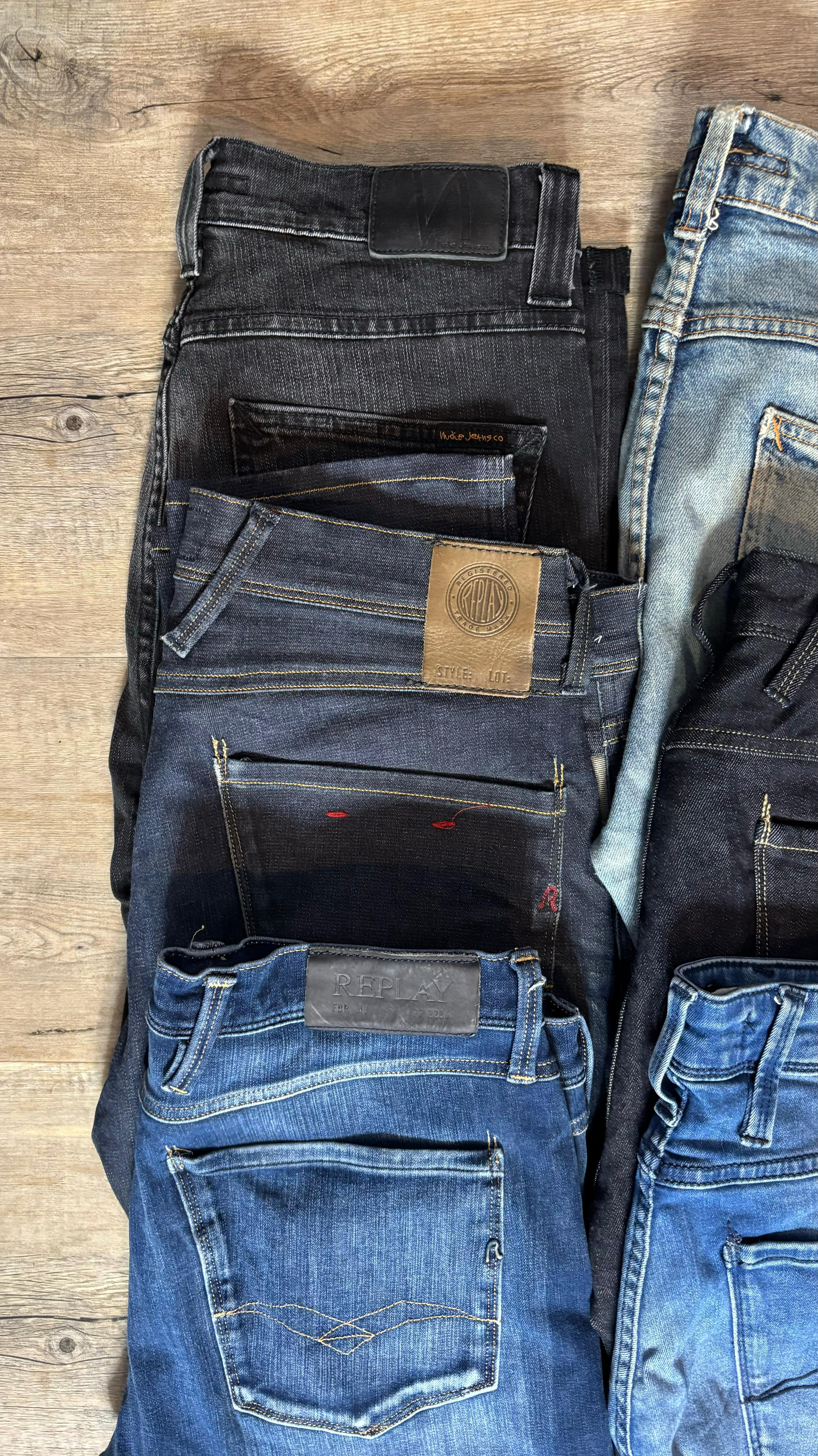 Replay Anbass & Nudie Jeans Bulk x6