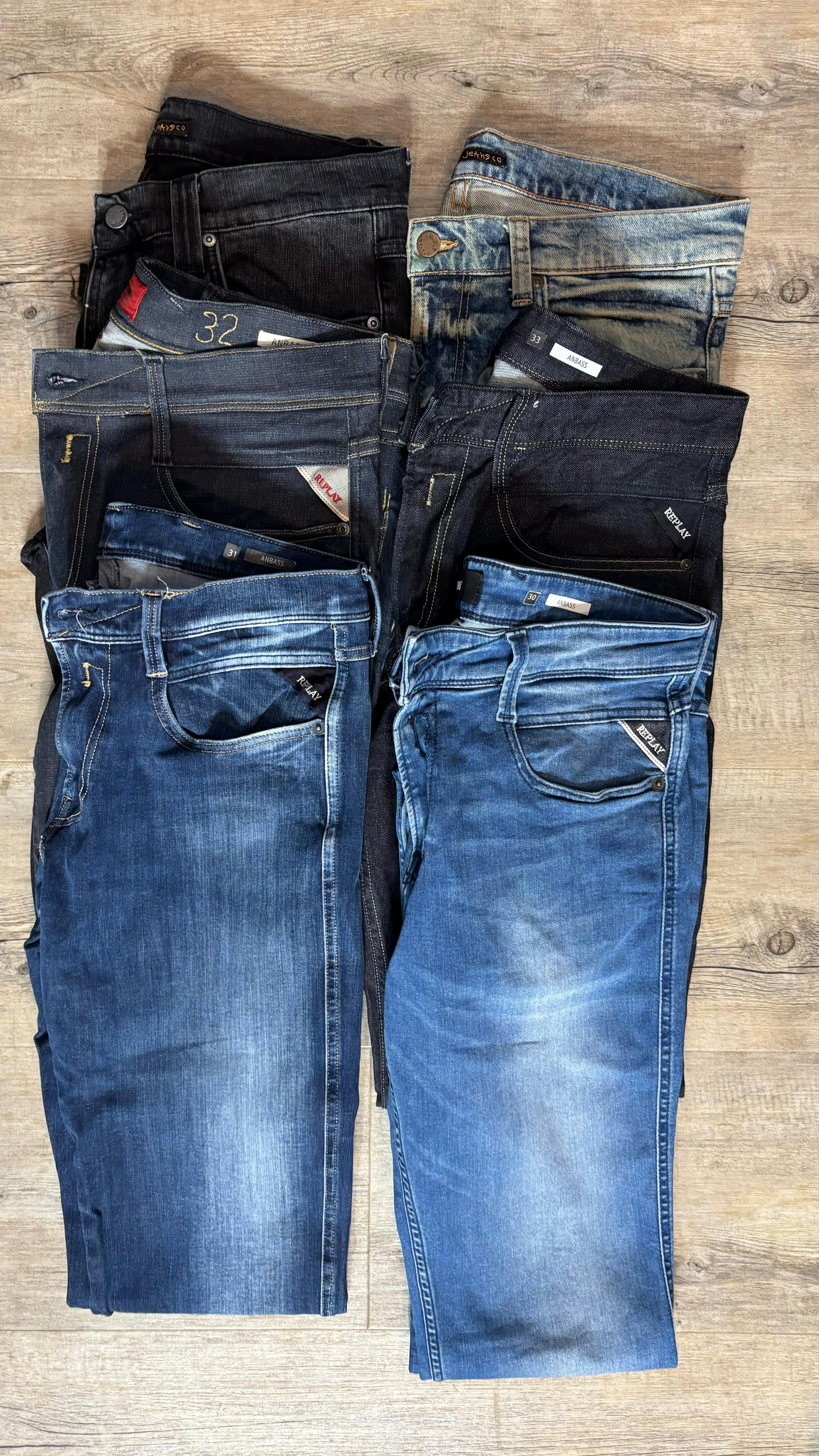Replay Anbass & Nudie Jeans Bulk x6