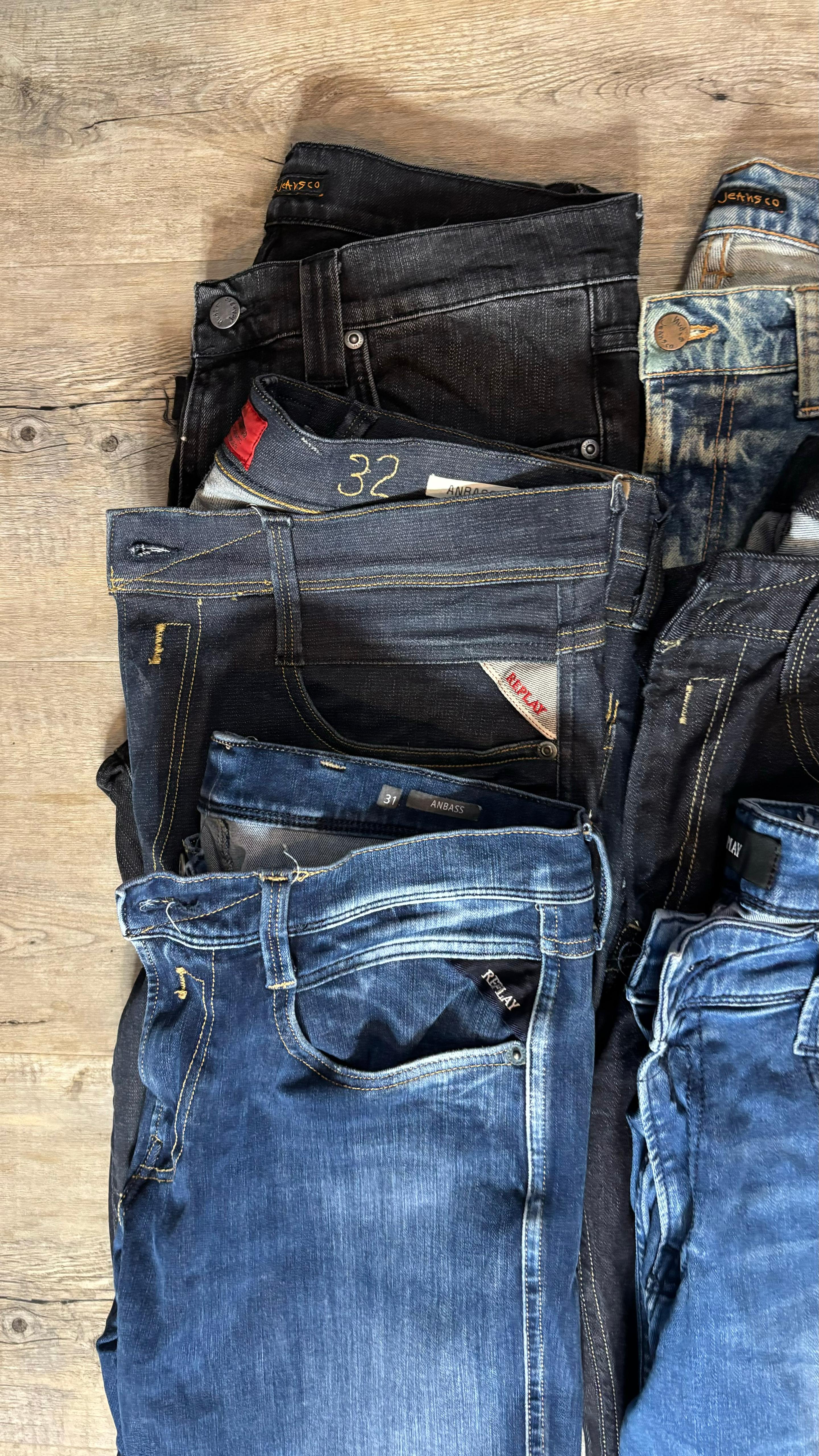 Replay Anbass & Nudie Jeans Bulk x6