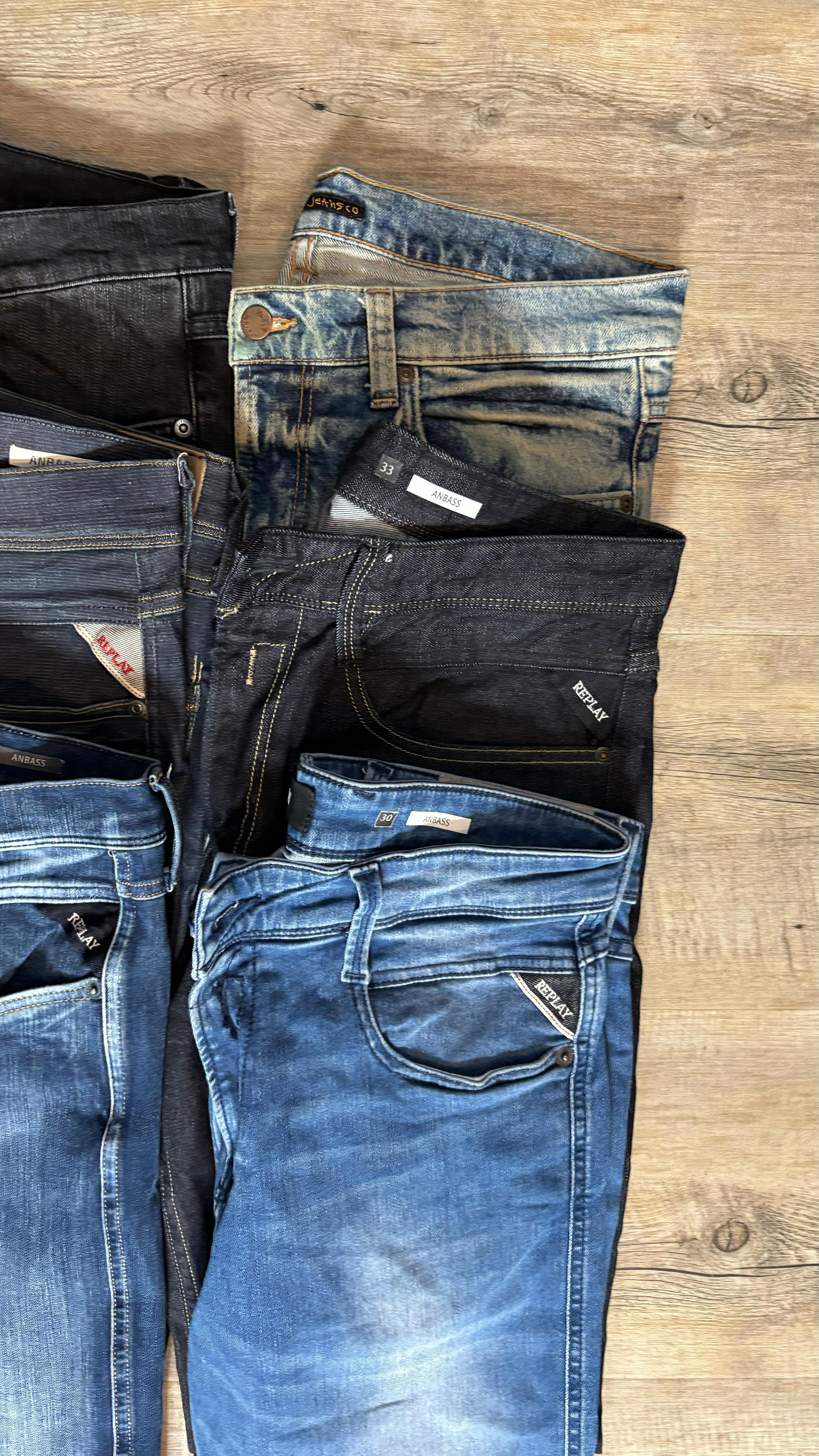 Replay Anbass & Nudie Jeans Bulk x6