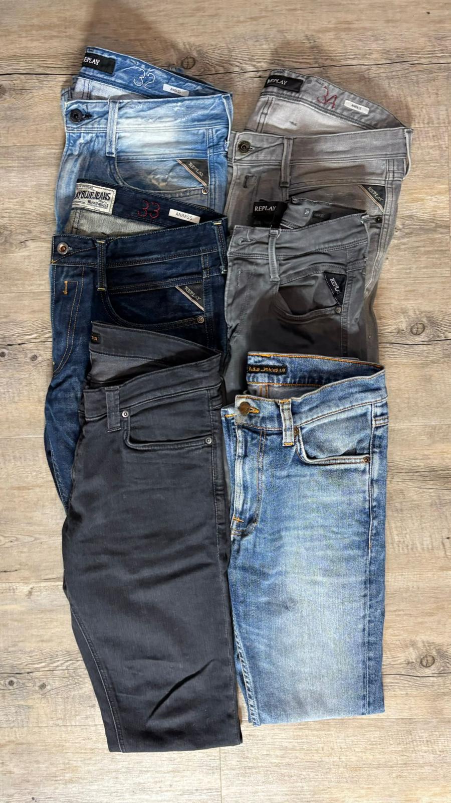 Replay Anbass & Nudie Jeans Bulk x6