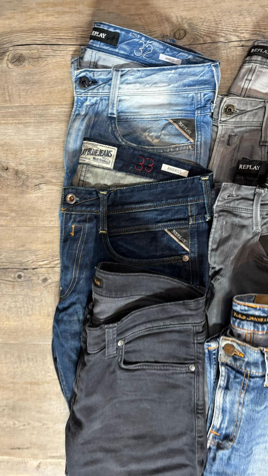 Replay Anbass & Nudie Jeans Bulk x6