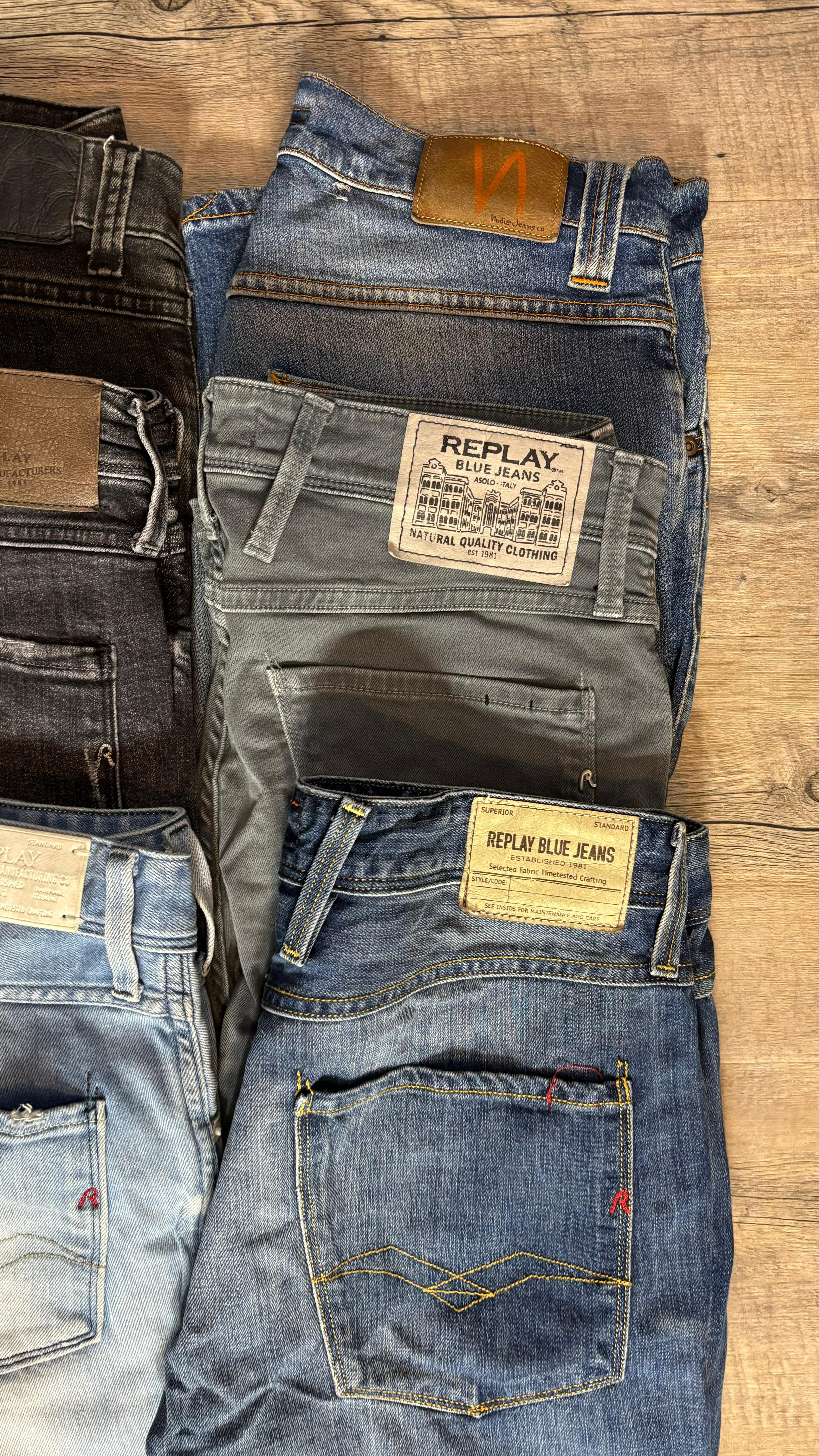 Replay Anbass & Nudie Jeans Bulk x6