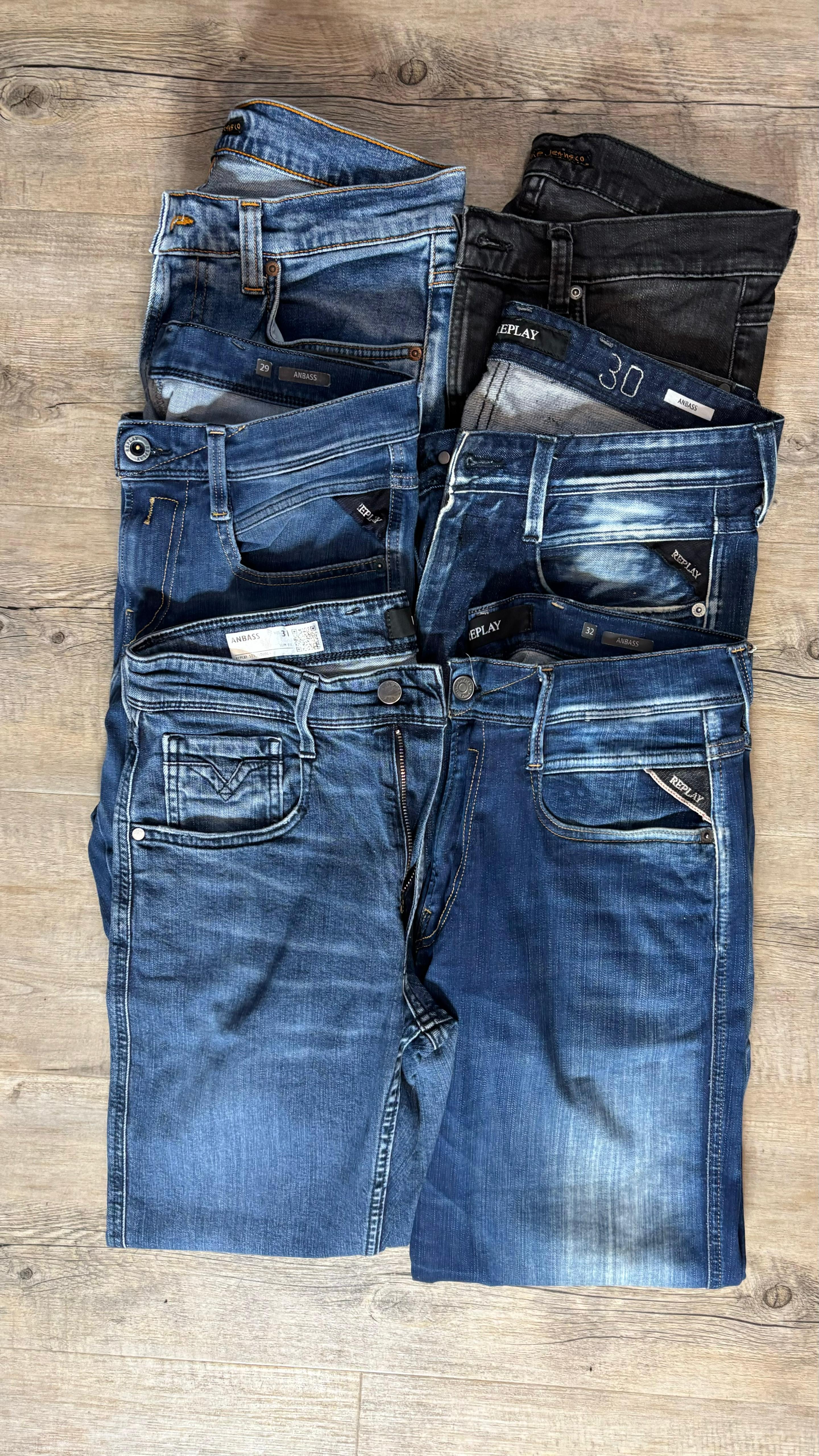 Replay Anbass & Nudie Jeans Bulk x6