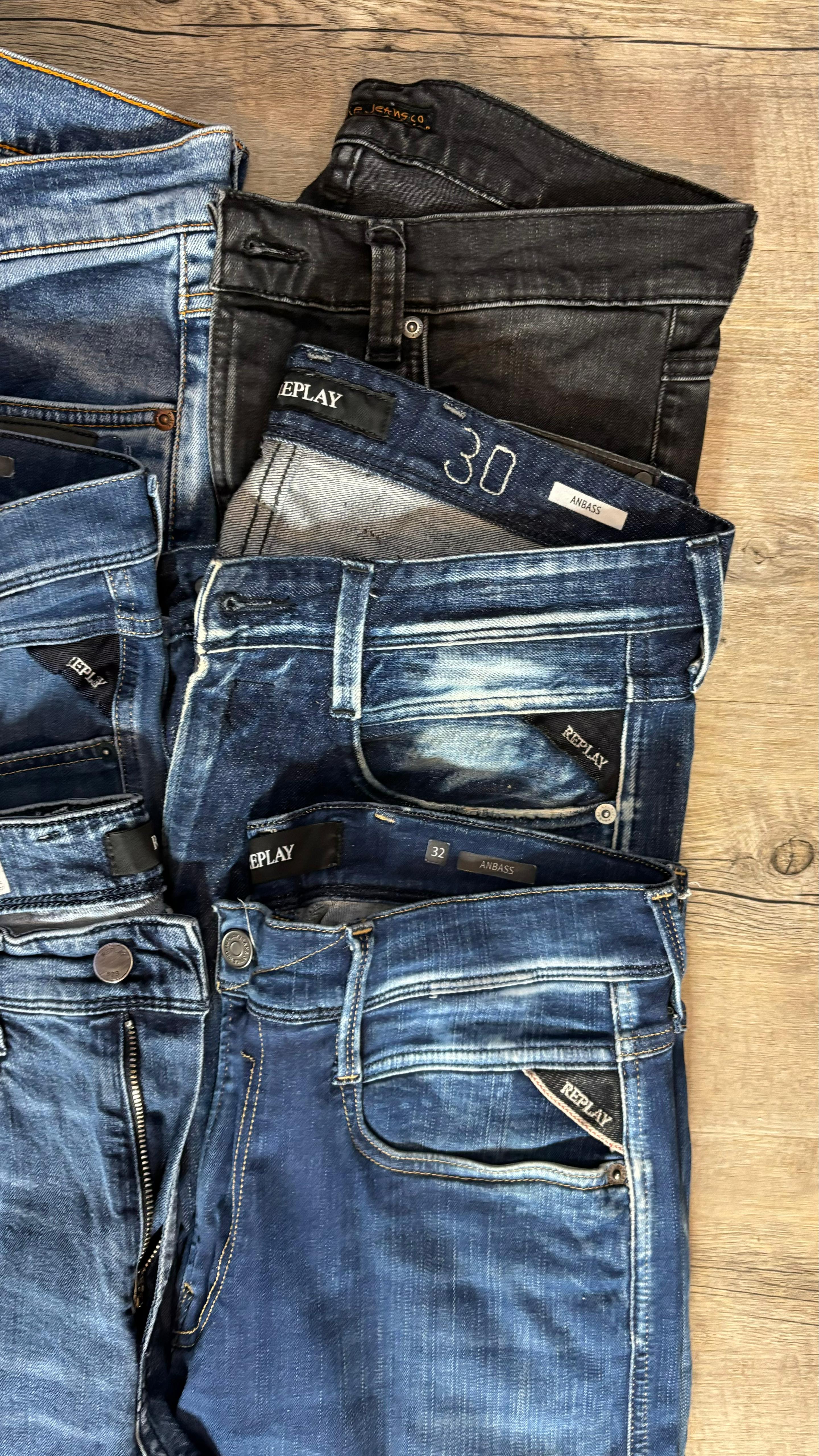 Replay Anbass & Nudie Jeans Bulk x6