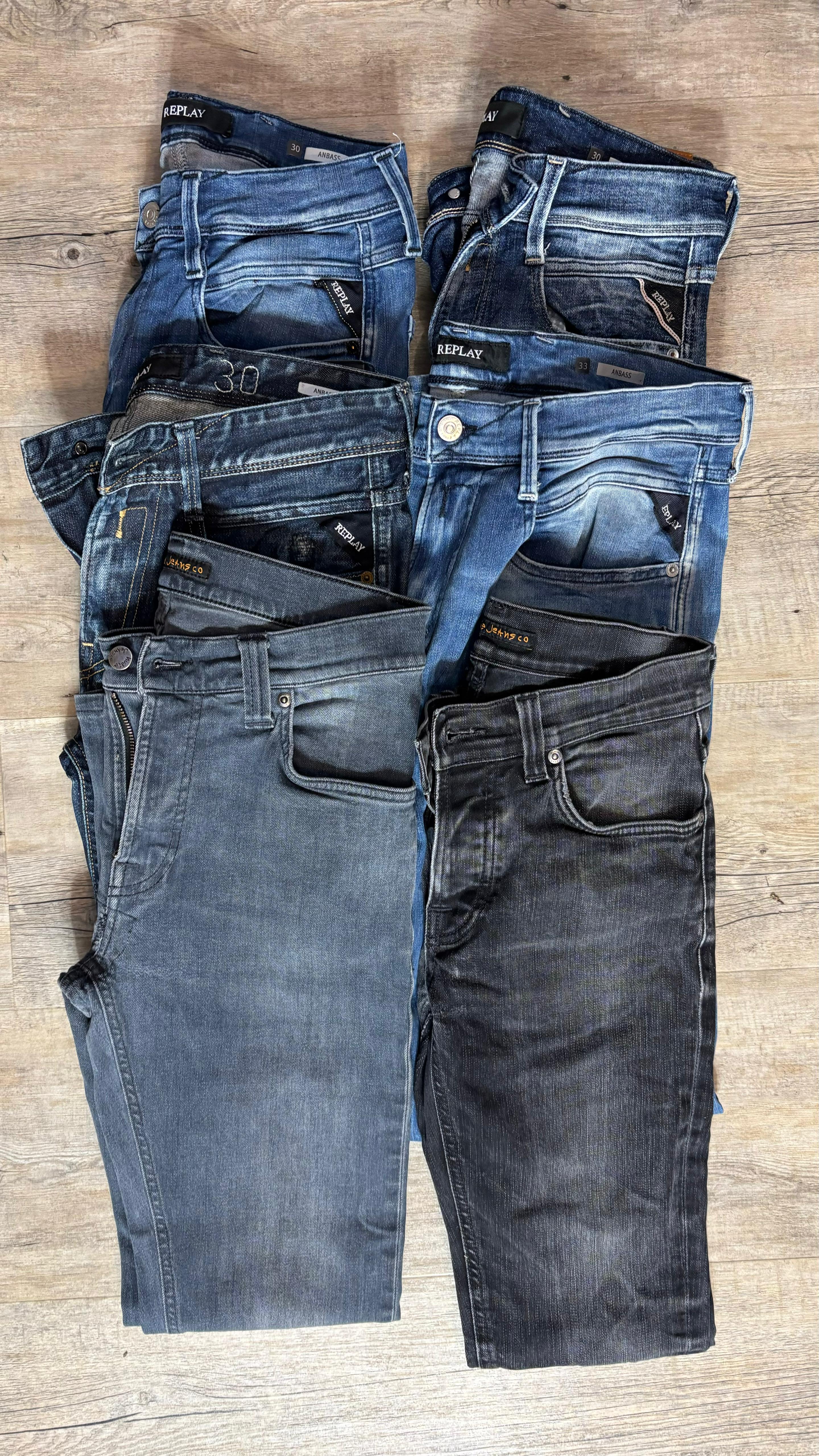 Replay Anbass & Nudie Jeans Bulk x6