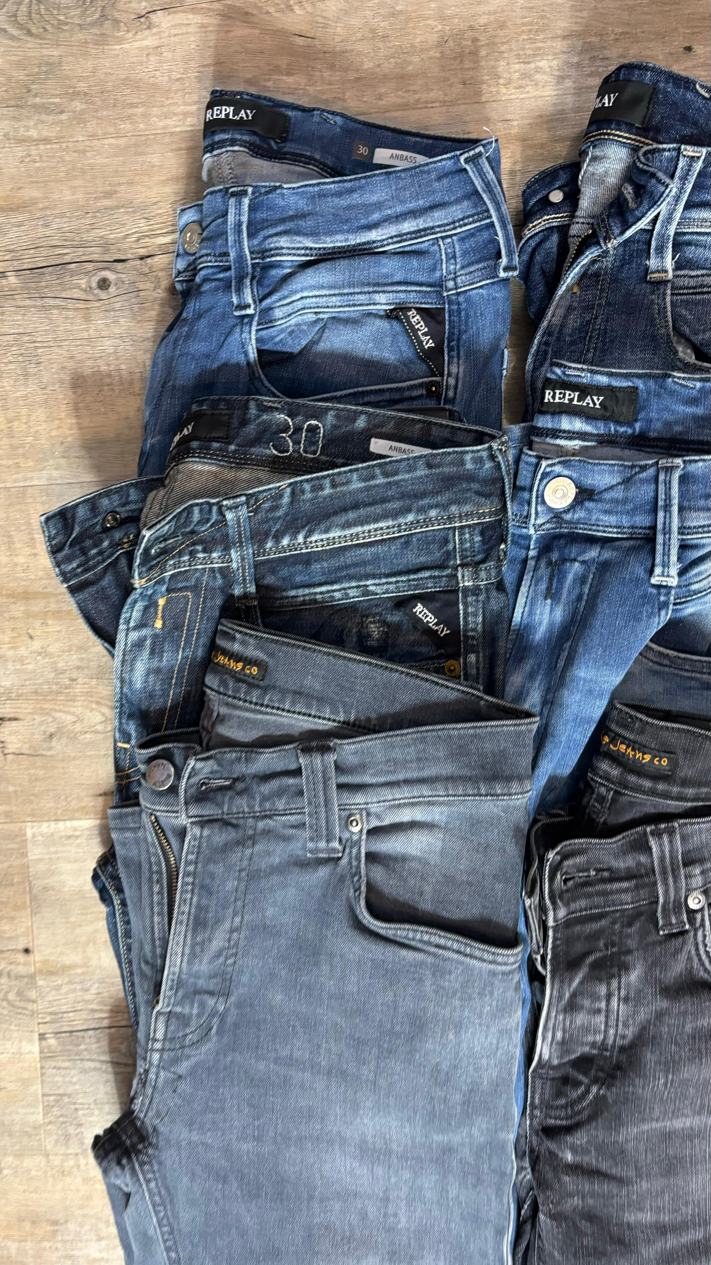 Replay Anbass & Nudie Jeans Bulk x6