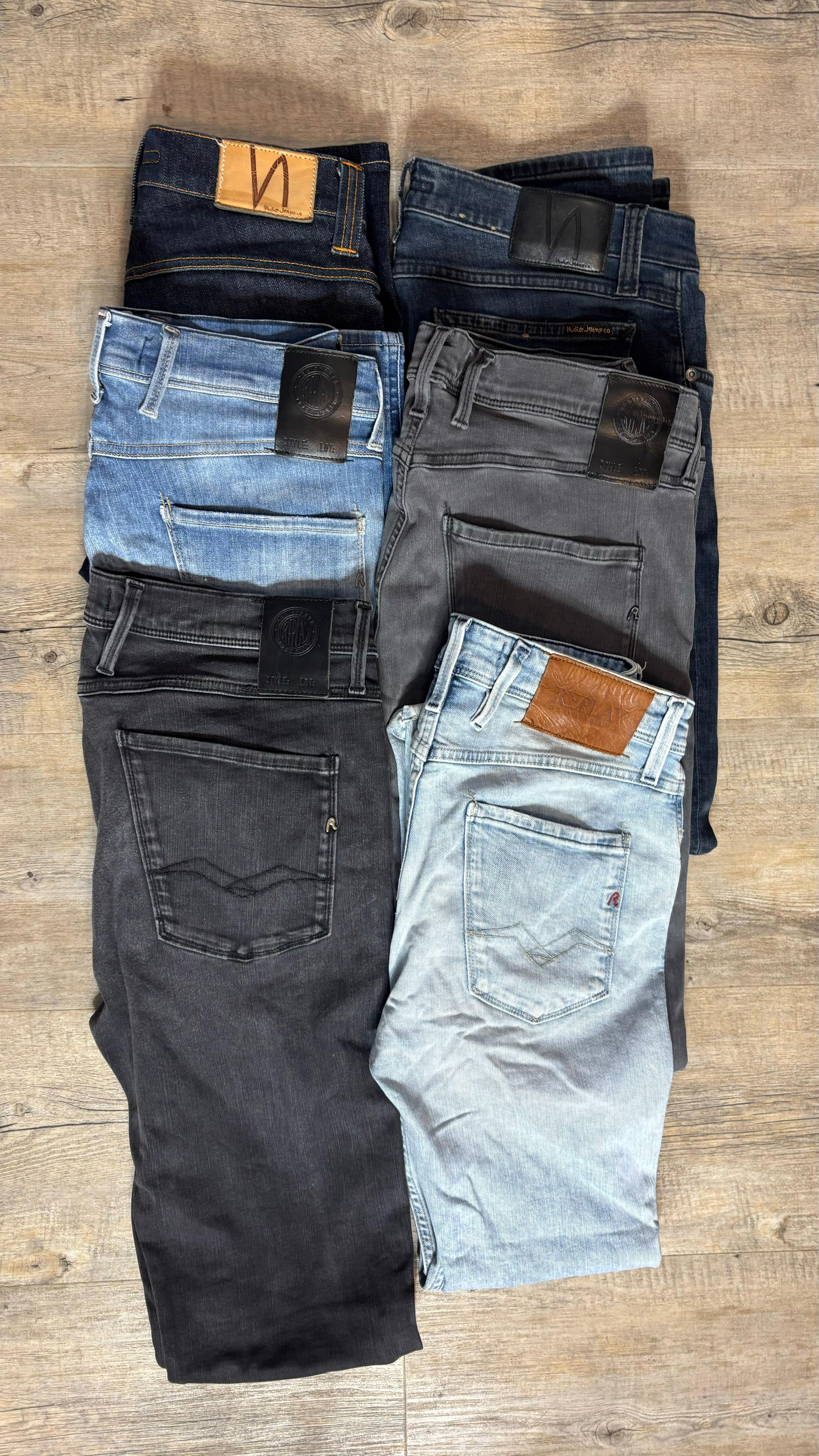 Replay Anbass & Nudie Jeans Bulk x6