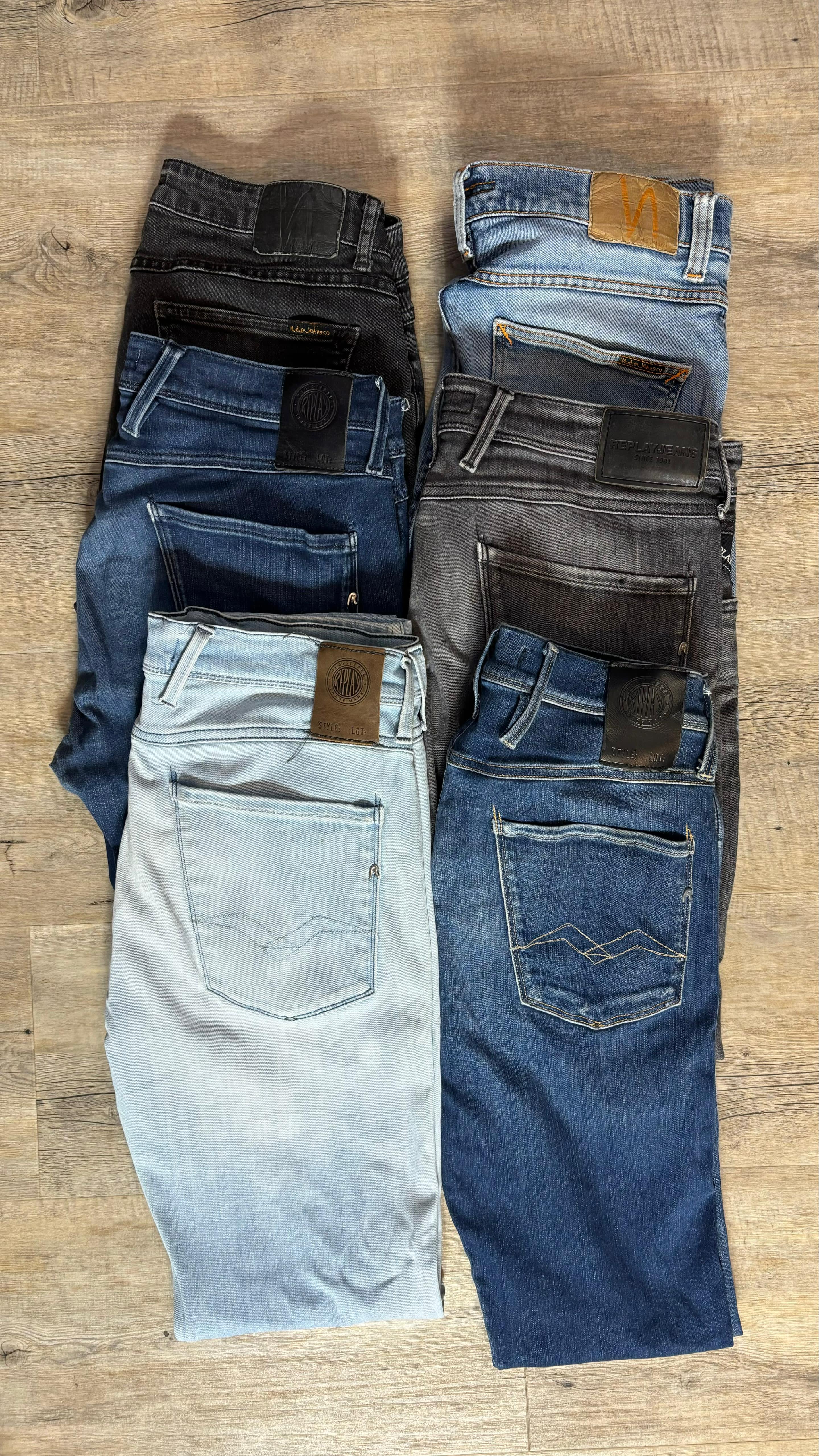 Replay Anbass & Nudie Jeans Bulk x6