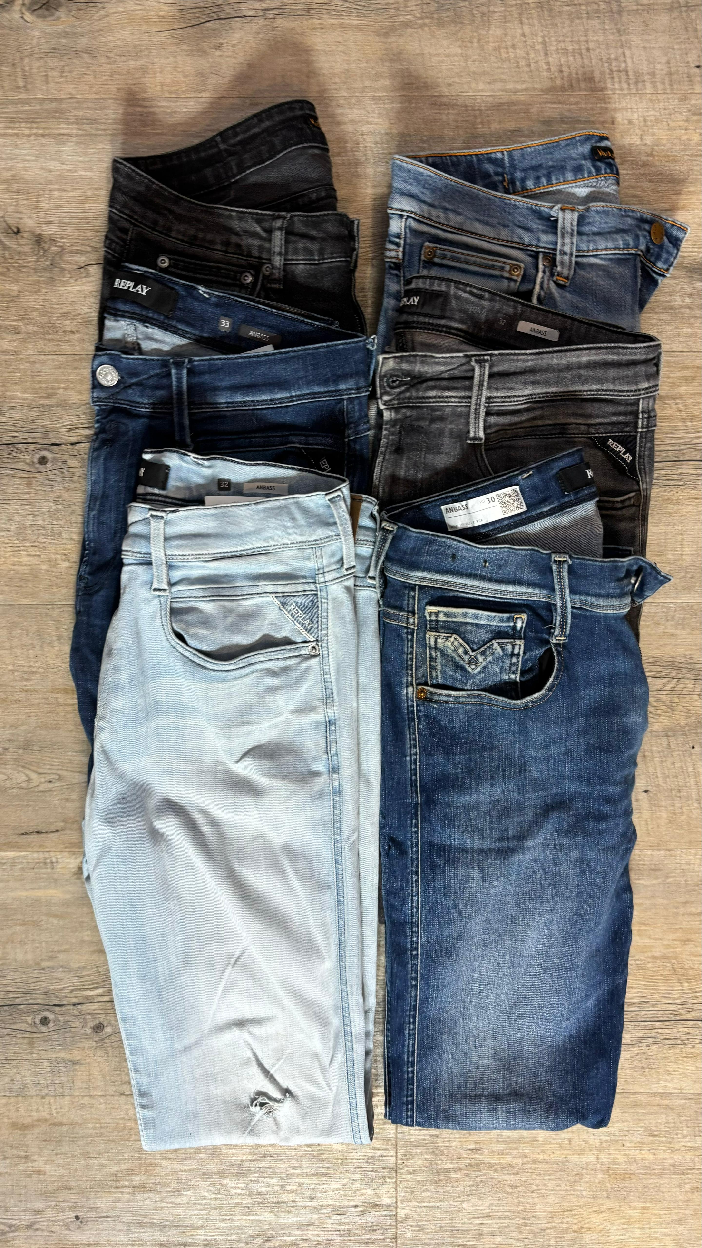 Replay Anbass & Nudie Jeans Bulk x6