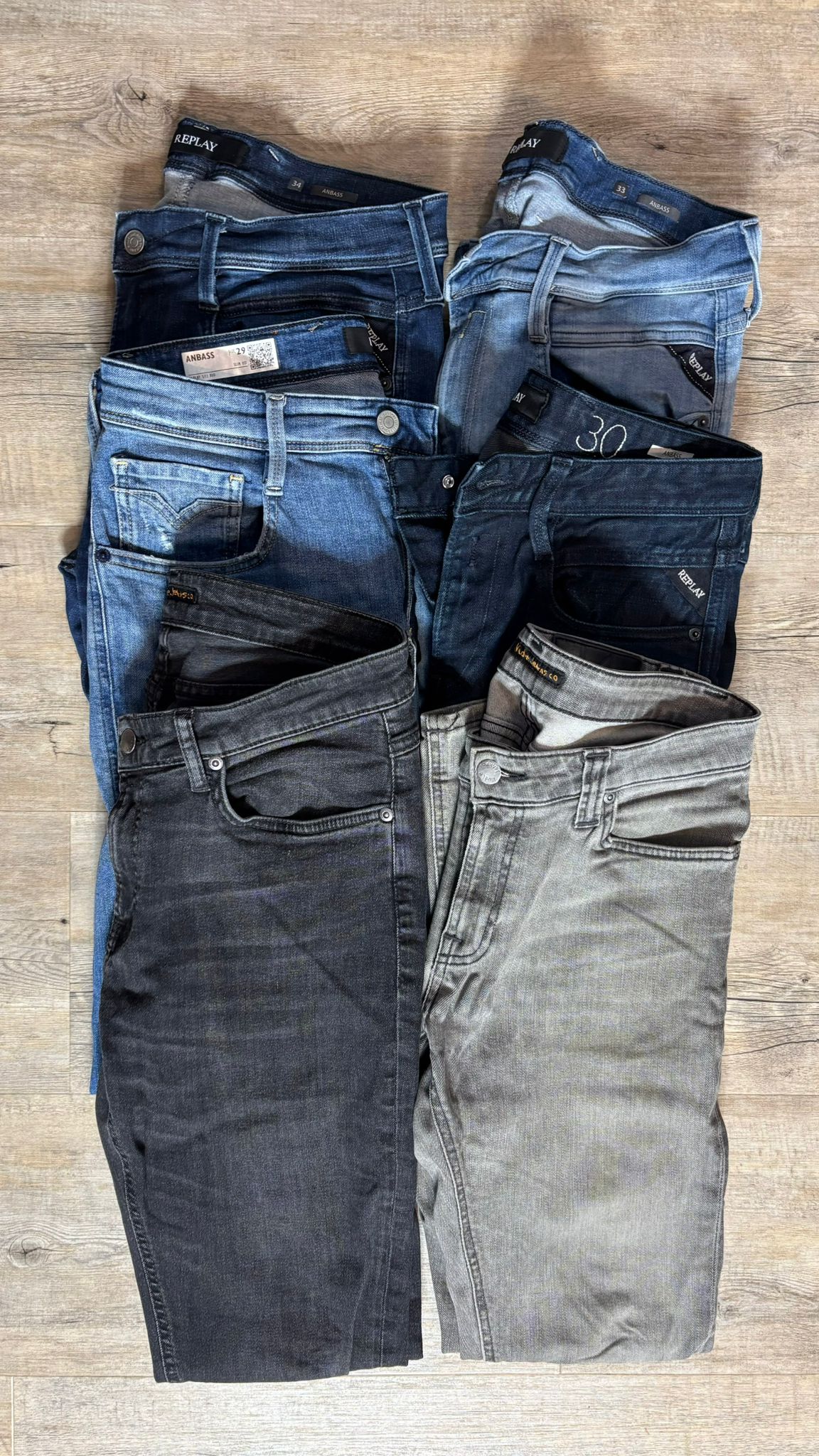 Replay Anbass & Nudie Jeans Bulk x6