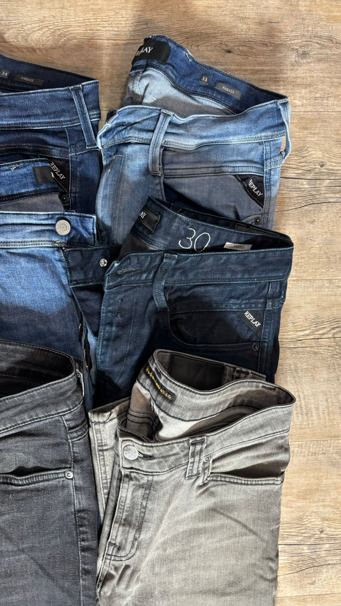 Replay Anbass & Nudie Jeans Bulk x6