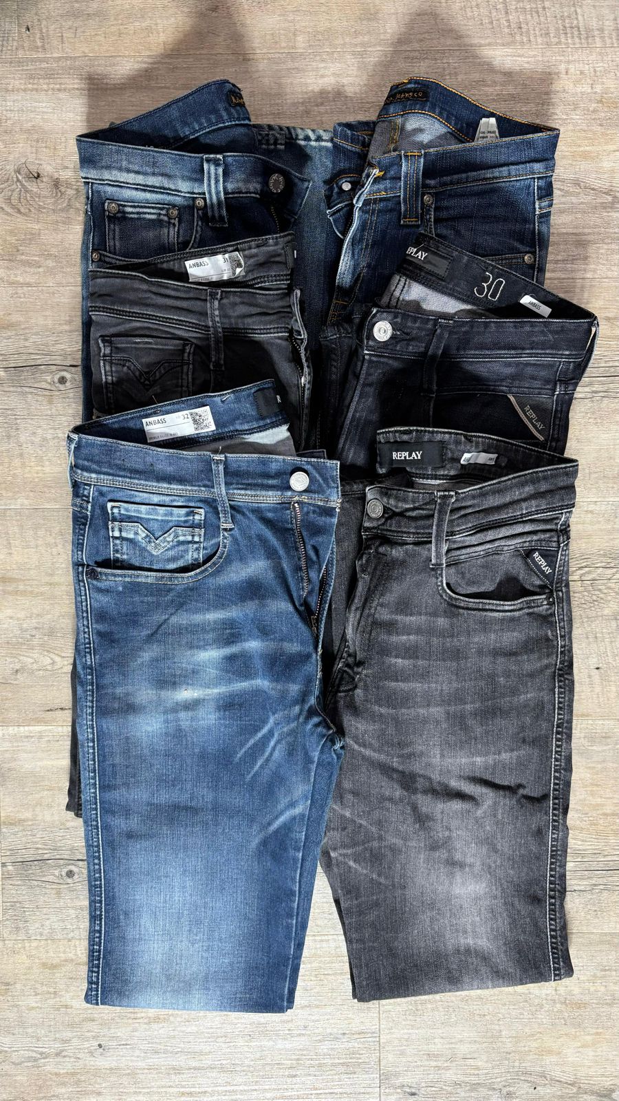 Replay Anbass  & Nudie Jeans Bulk x6
