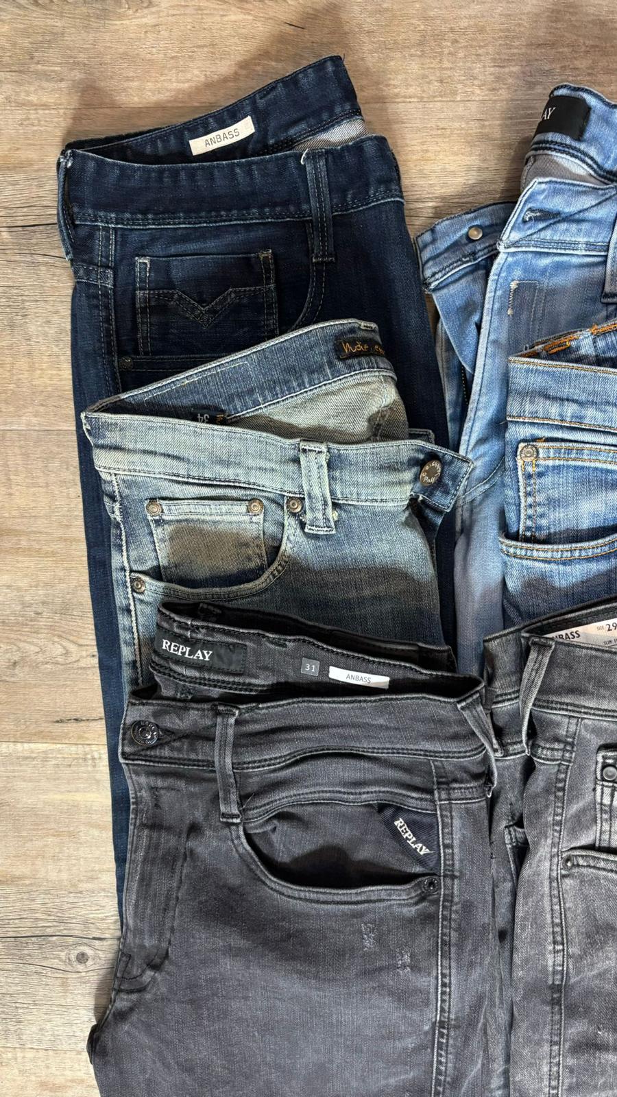 Replay & Nudie Jeans Bulk x6