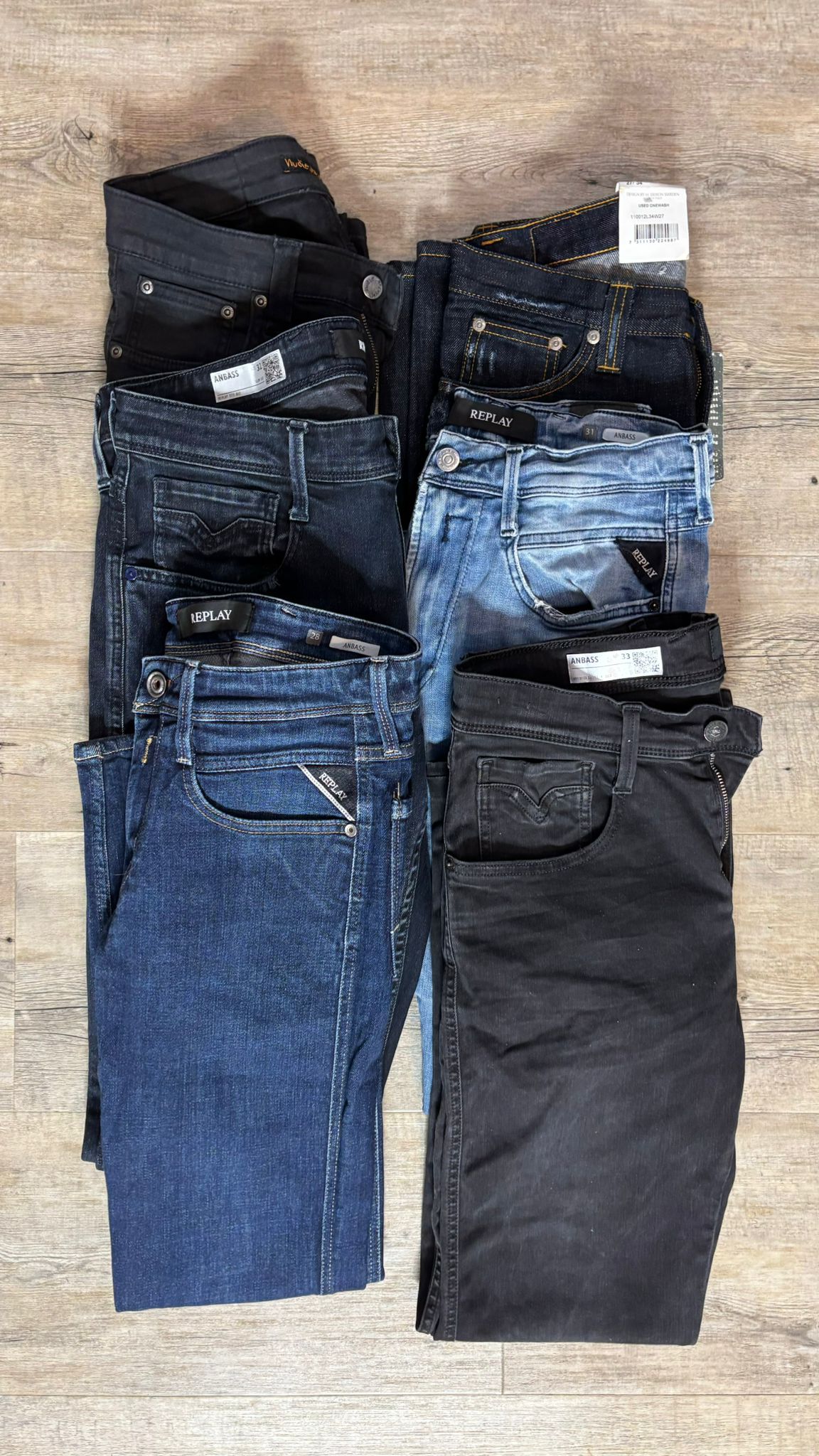 Replay Anbass & Nudie Jeans Bulk x6