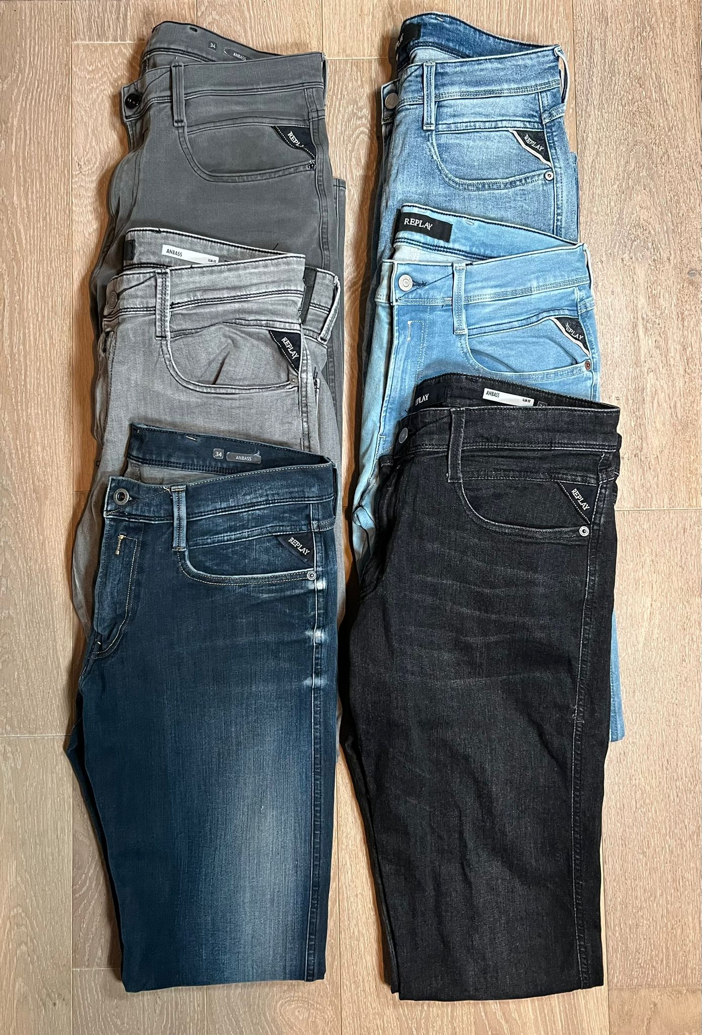 Replay Anbass Jeans Bulk x6
