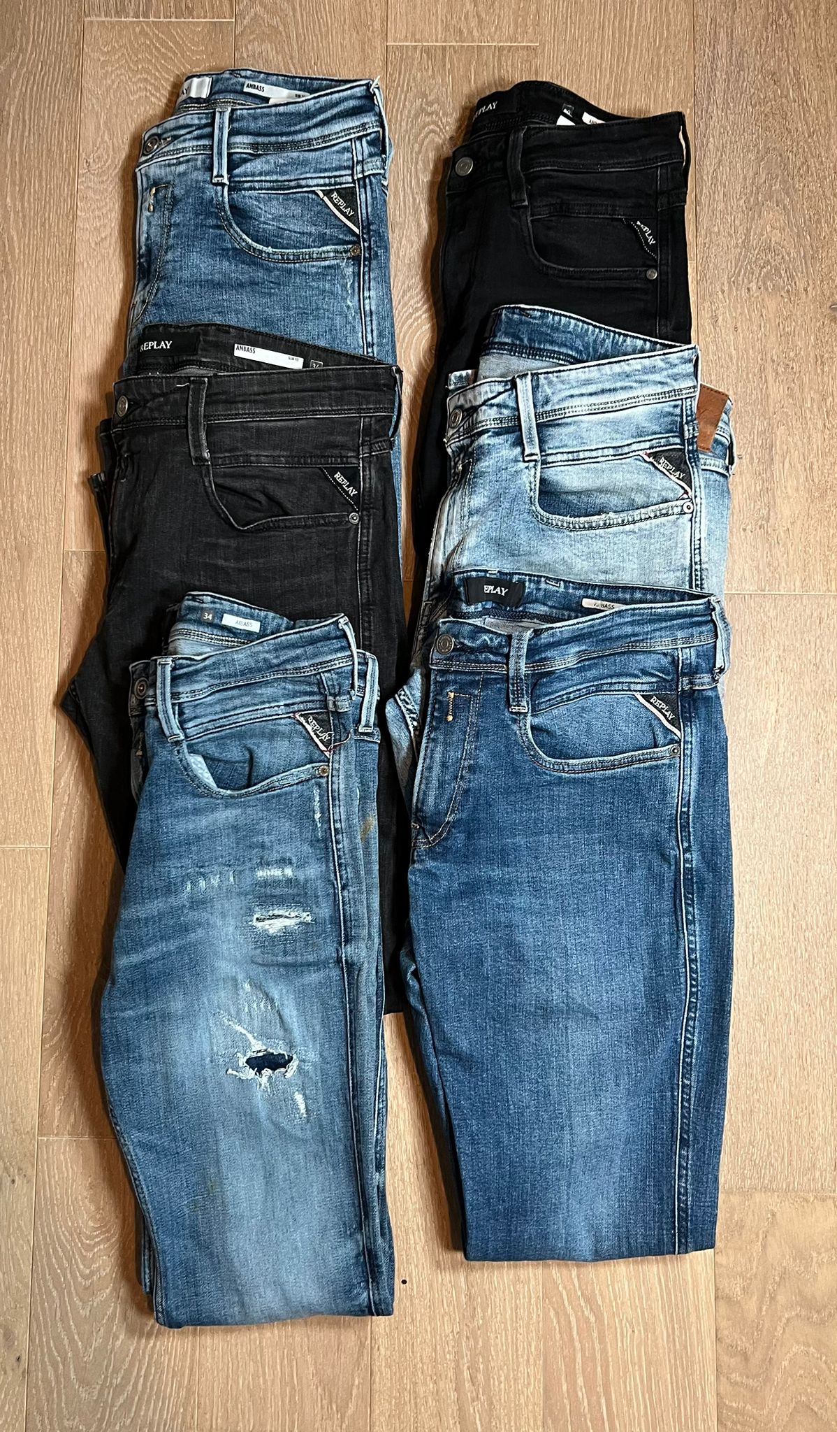 Replay Anbass Jeans Bulk x6