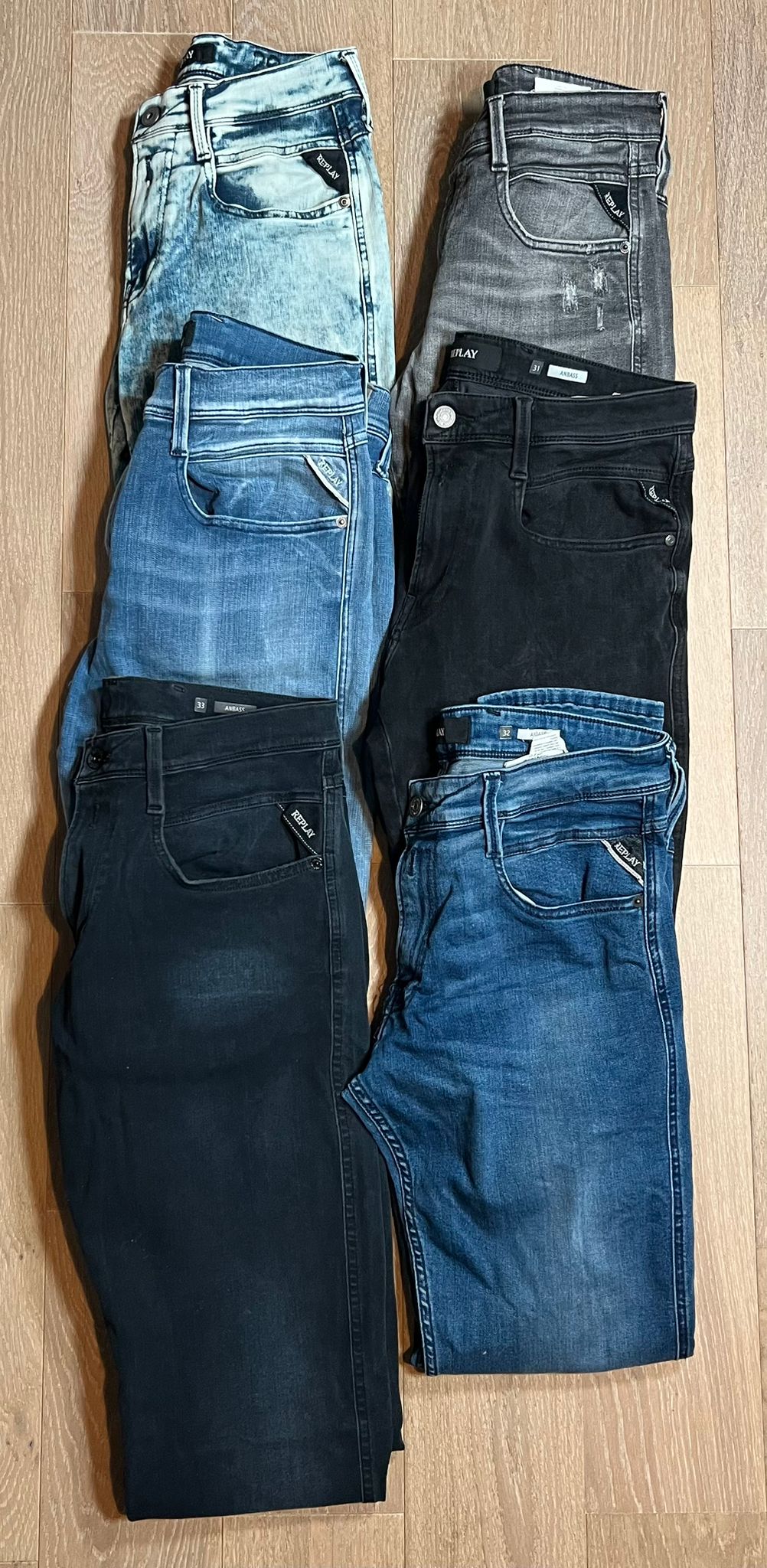 Replay Anbass Jeans Bulk x6