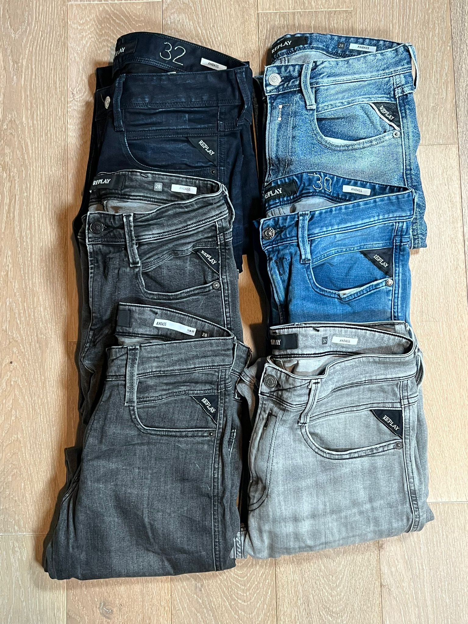 Replay Anbass Jeans Bulk x6