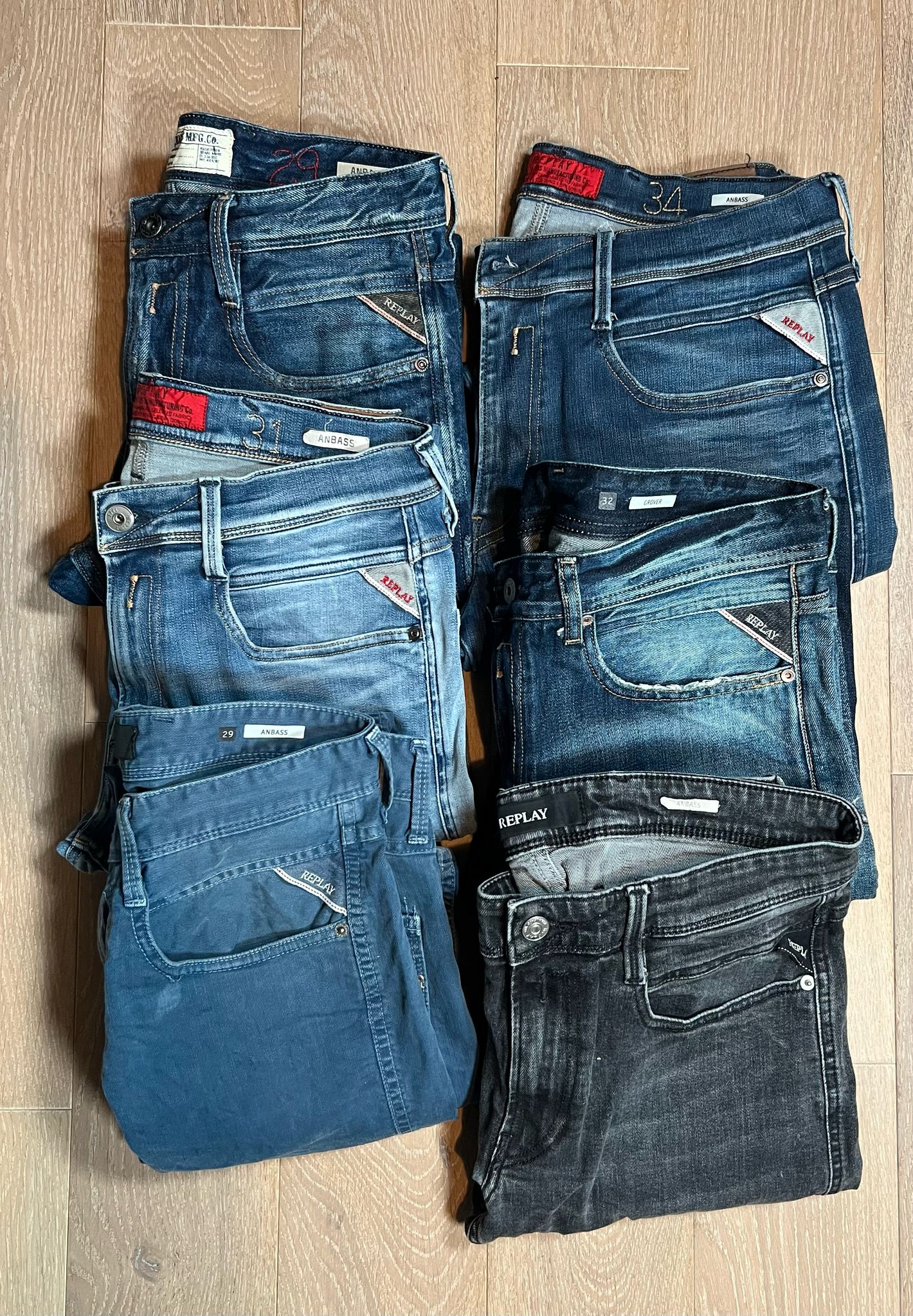 Replay Anbass Jeans Bulk x6