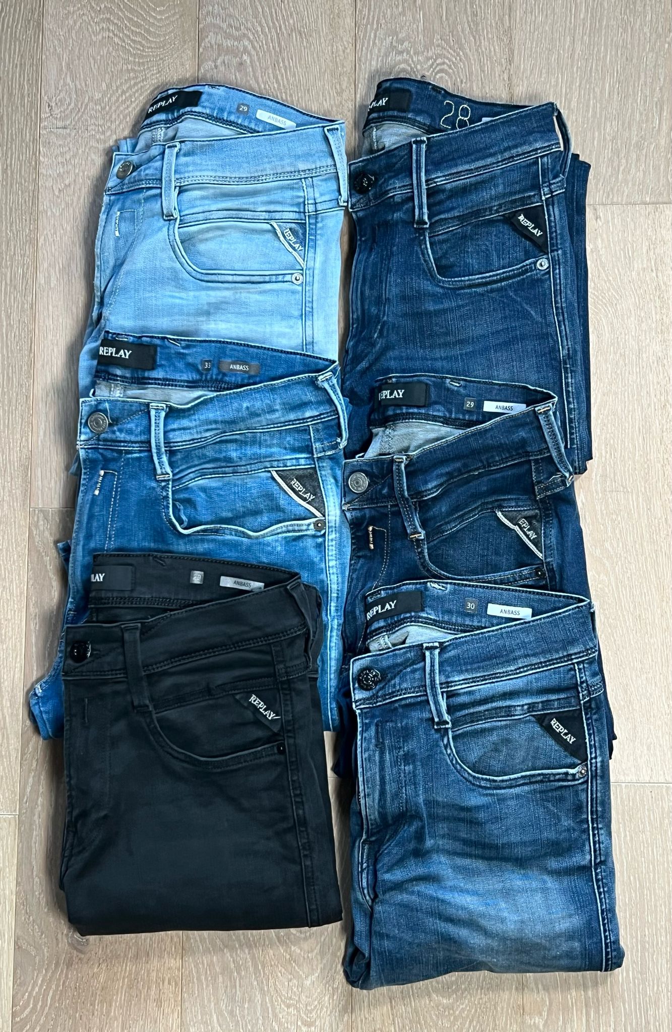 Replay Anbass Jeans Bulk x6