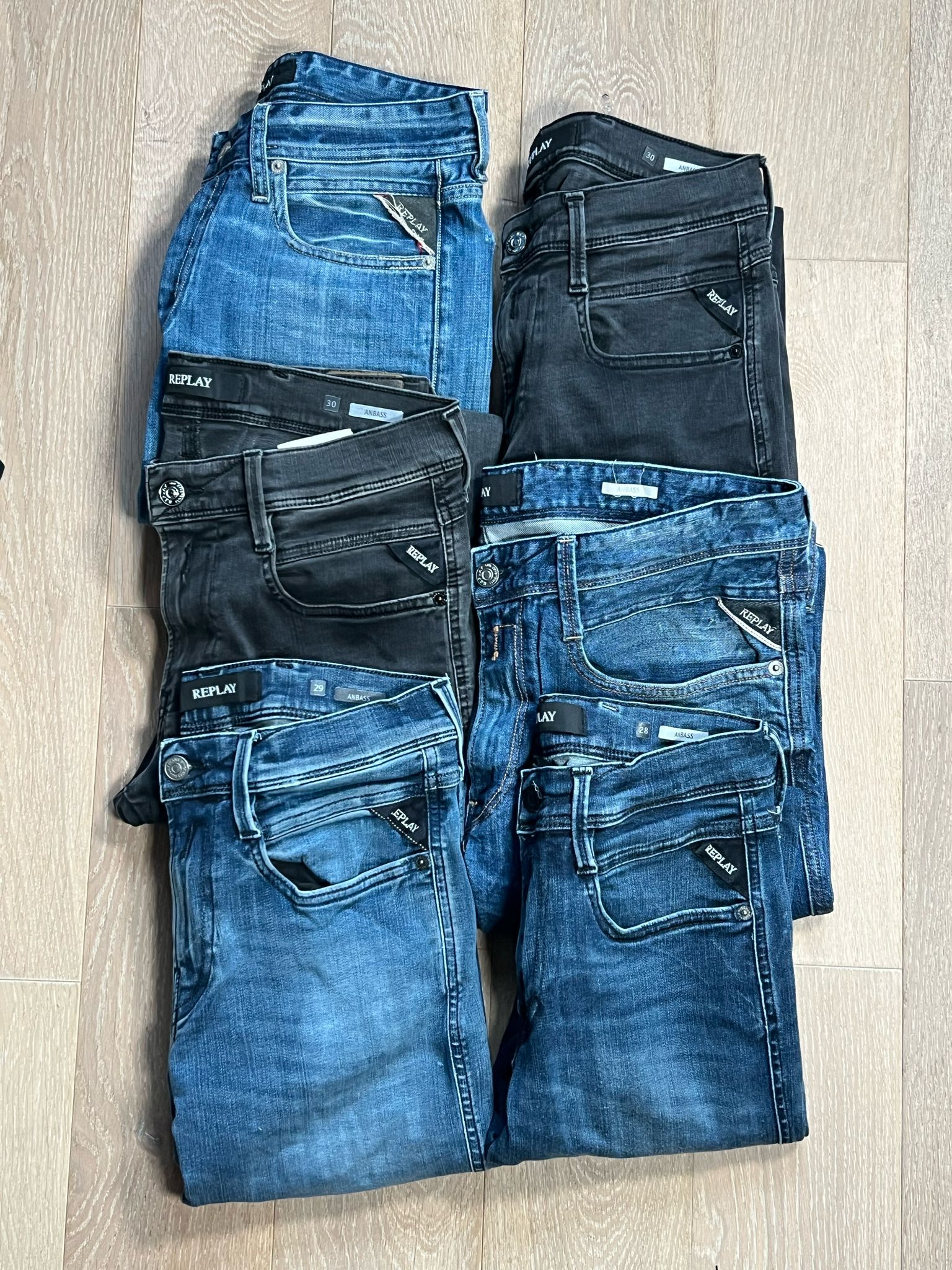 Replay Anbass Jeans Bulk x6