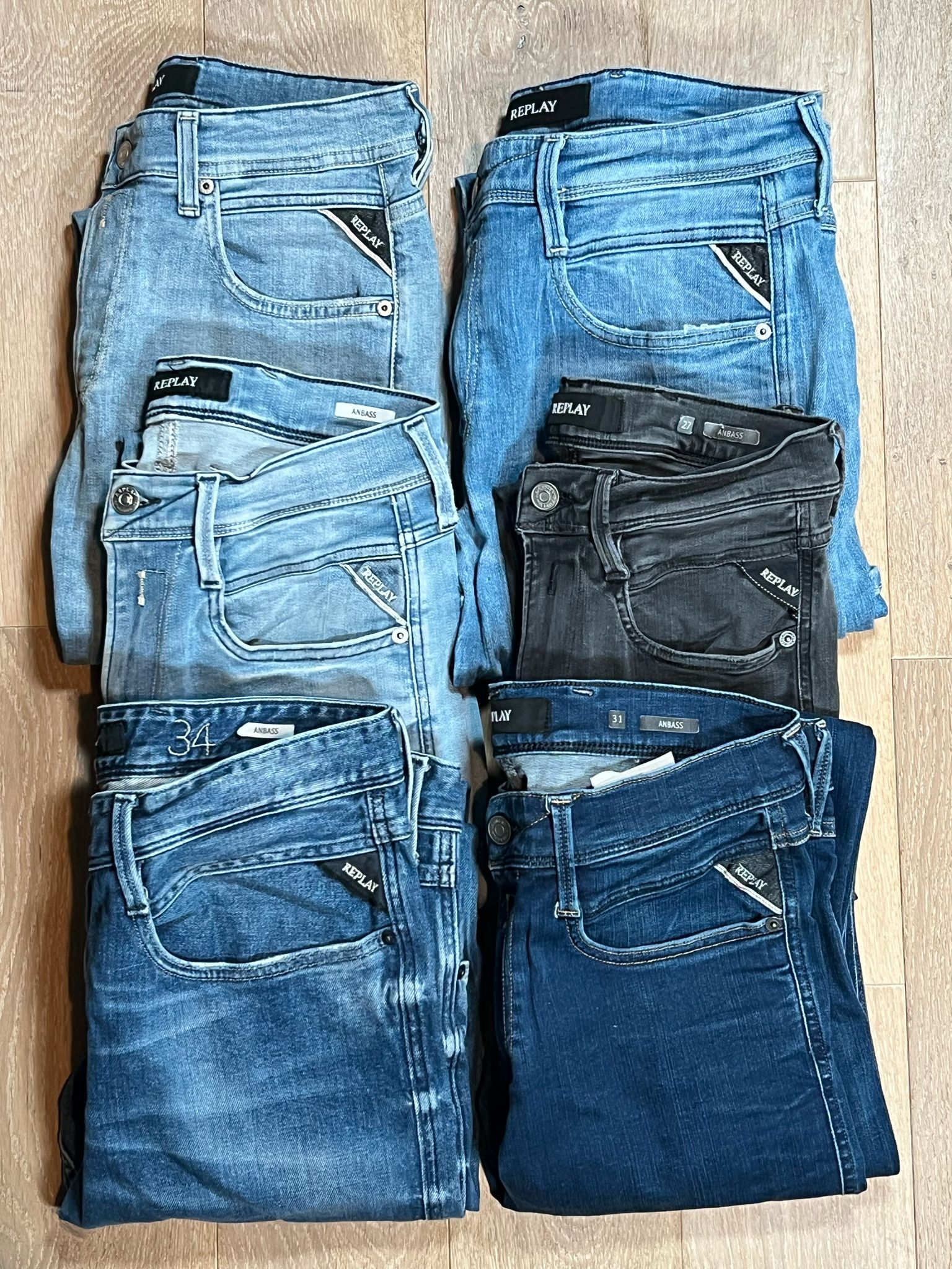 Replay Anbass Jeans Bulk x6