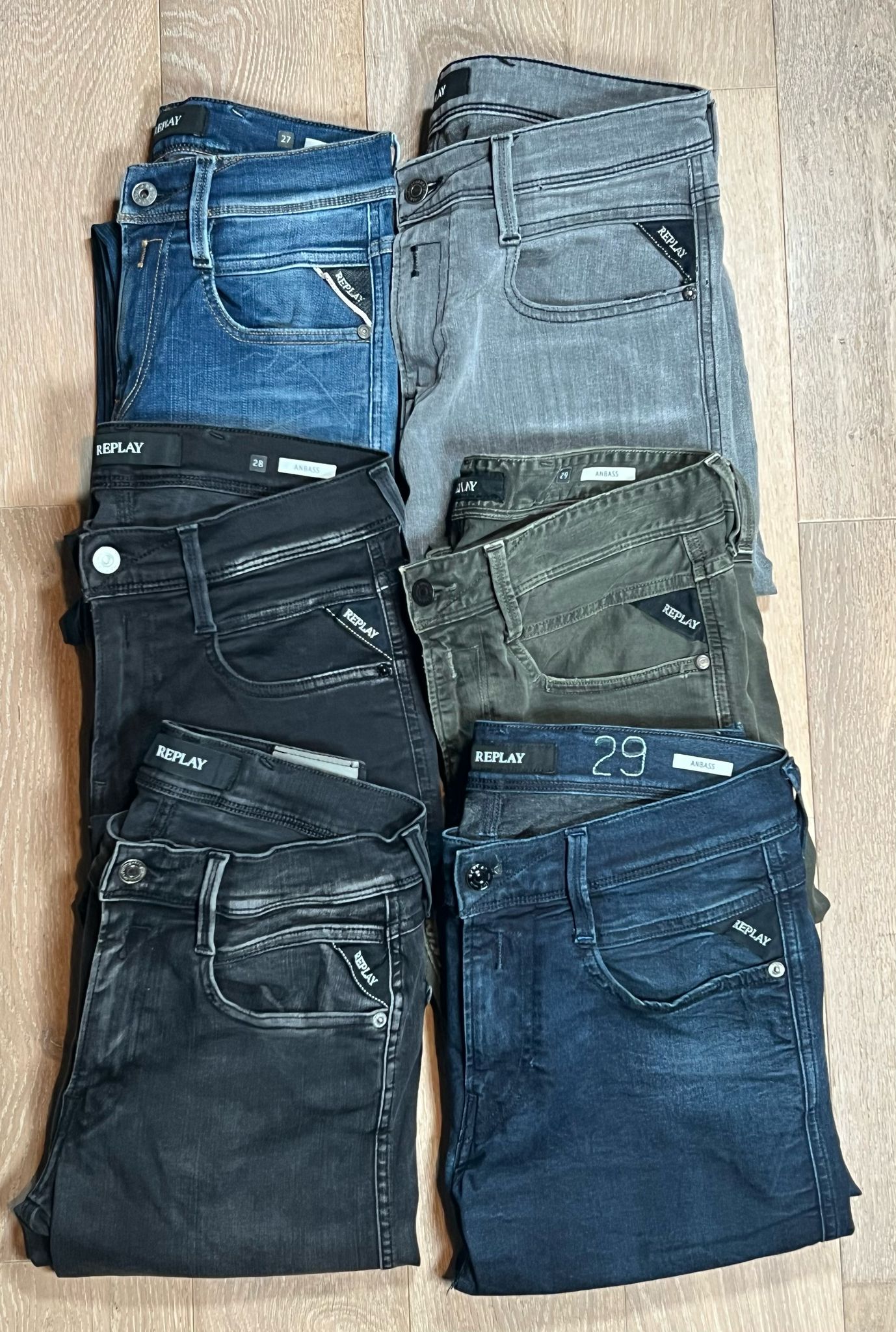 Replay Anbass Jeans Bulk x6